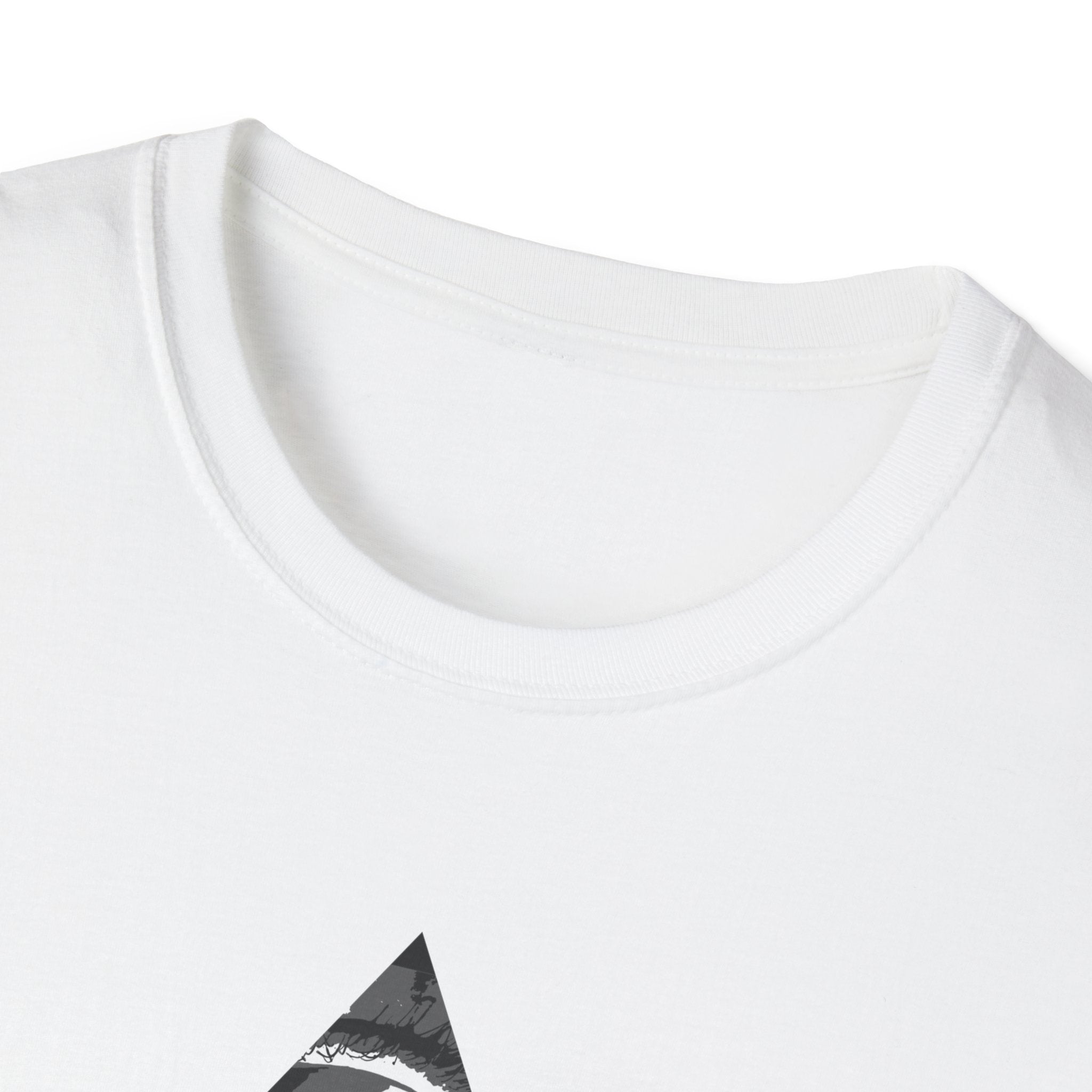 Surreal Womens Graphic Tee - Grayscale Eyes Triangle