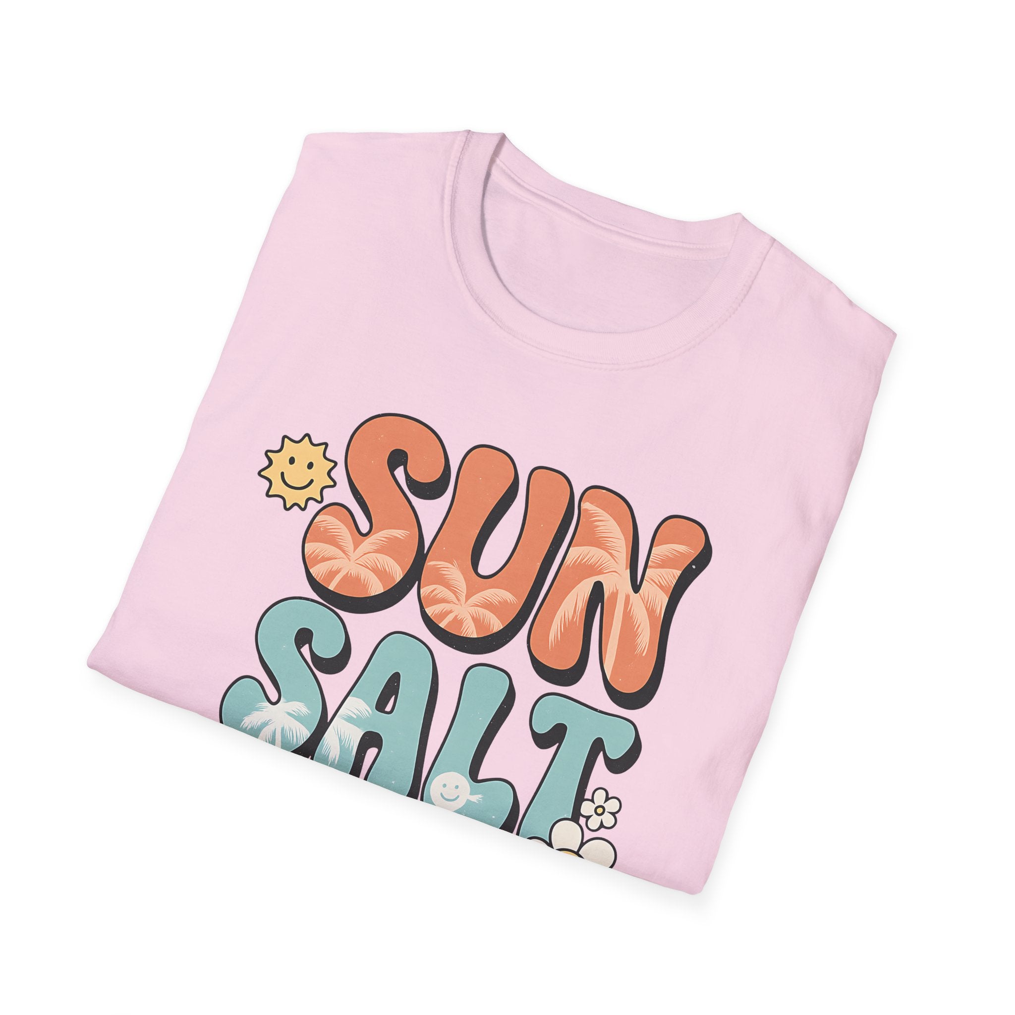 Tropical Beach Tee - Retro Summer Shirt