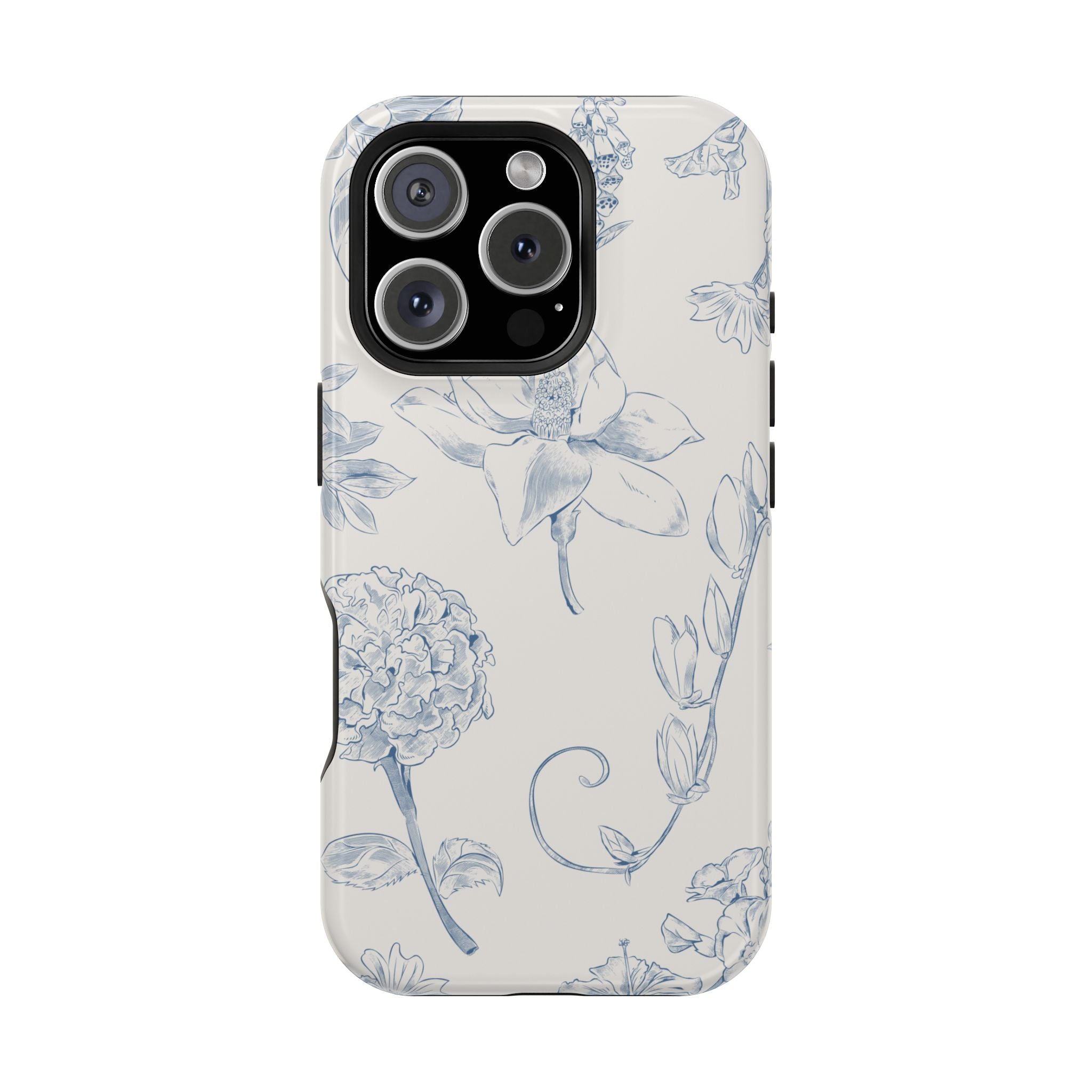 Vintage iPhone Case - Magnetic Floral Cover