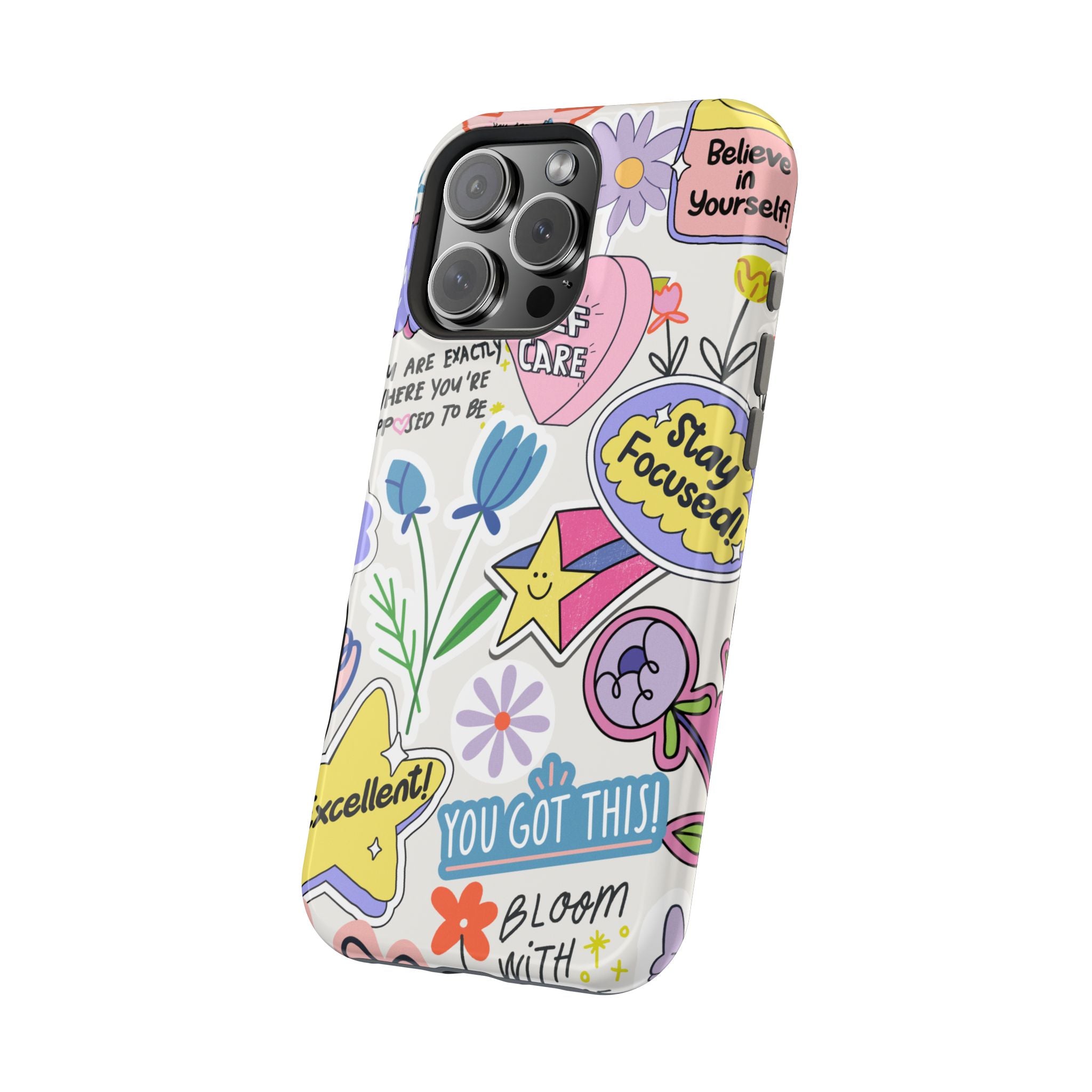 Motivational iPhone Case - Bloom Pastel Magnetic