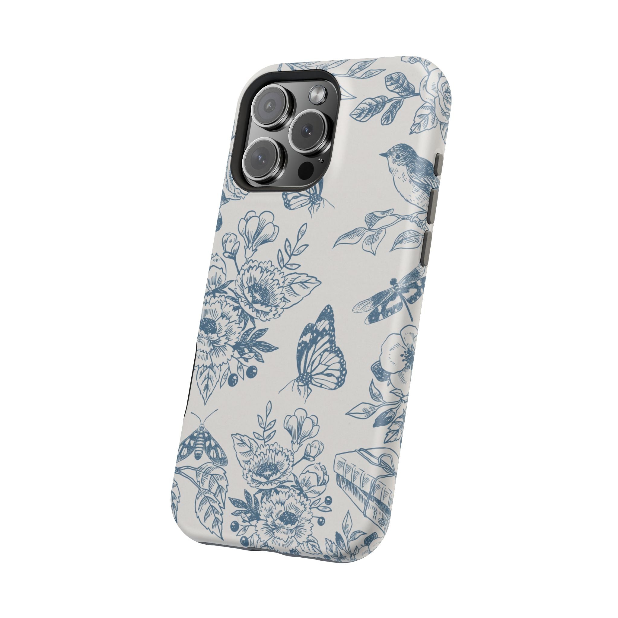 Nature iPhone Case - Floral Butterfly Cover