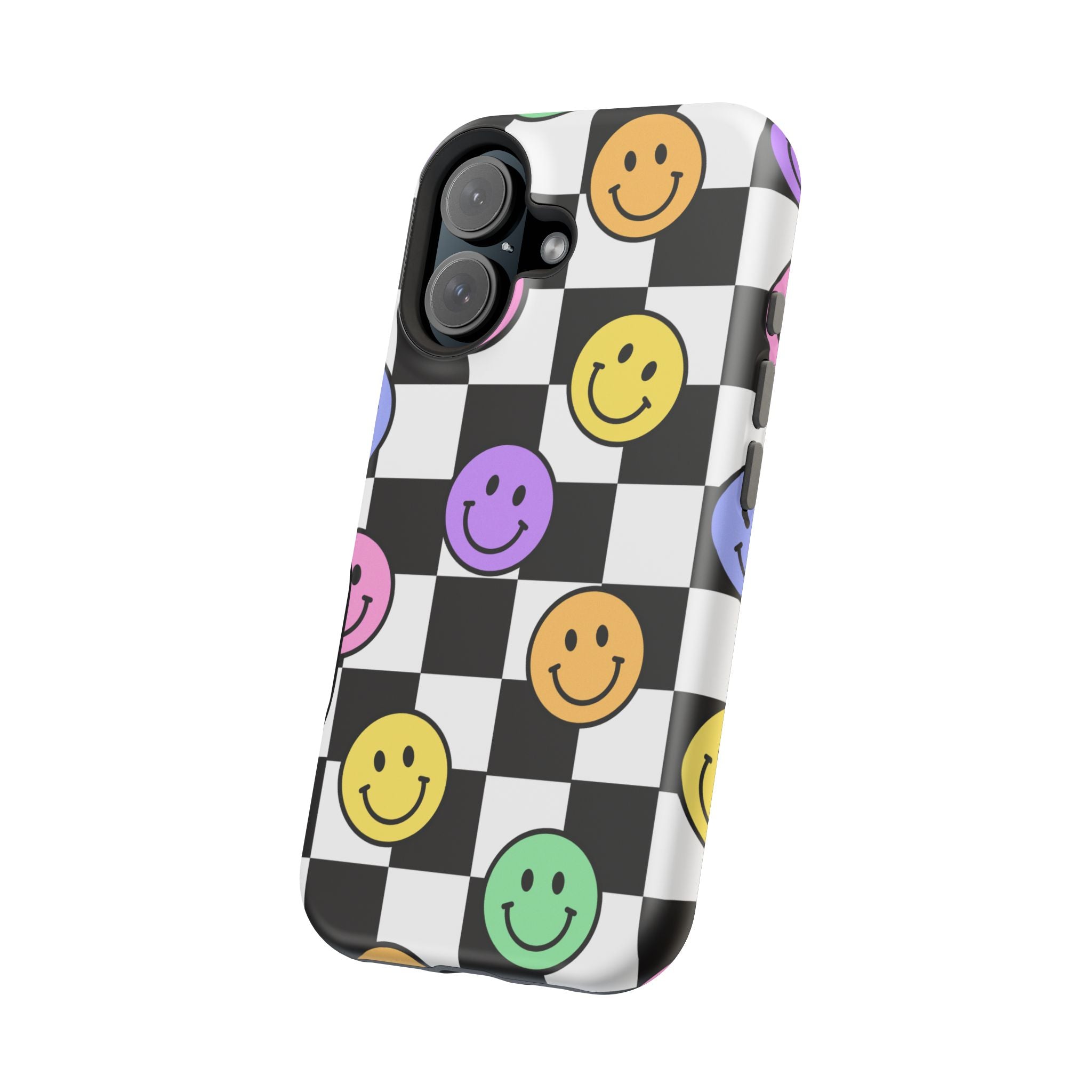 Playful Phone Case - Smiley Checkerboard