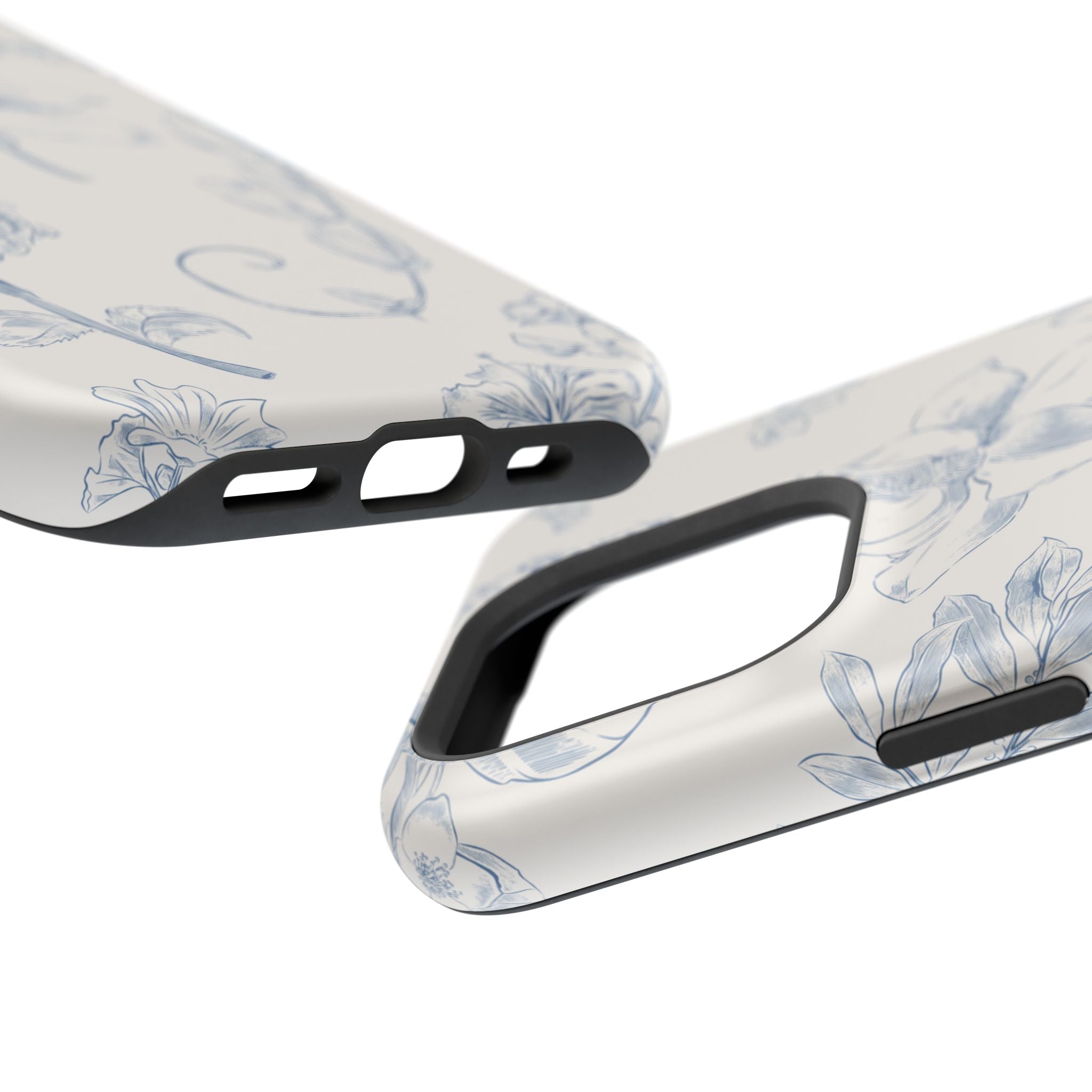 Vintage iPhone Case - Magnetic Floral Cover