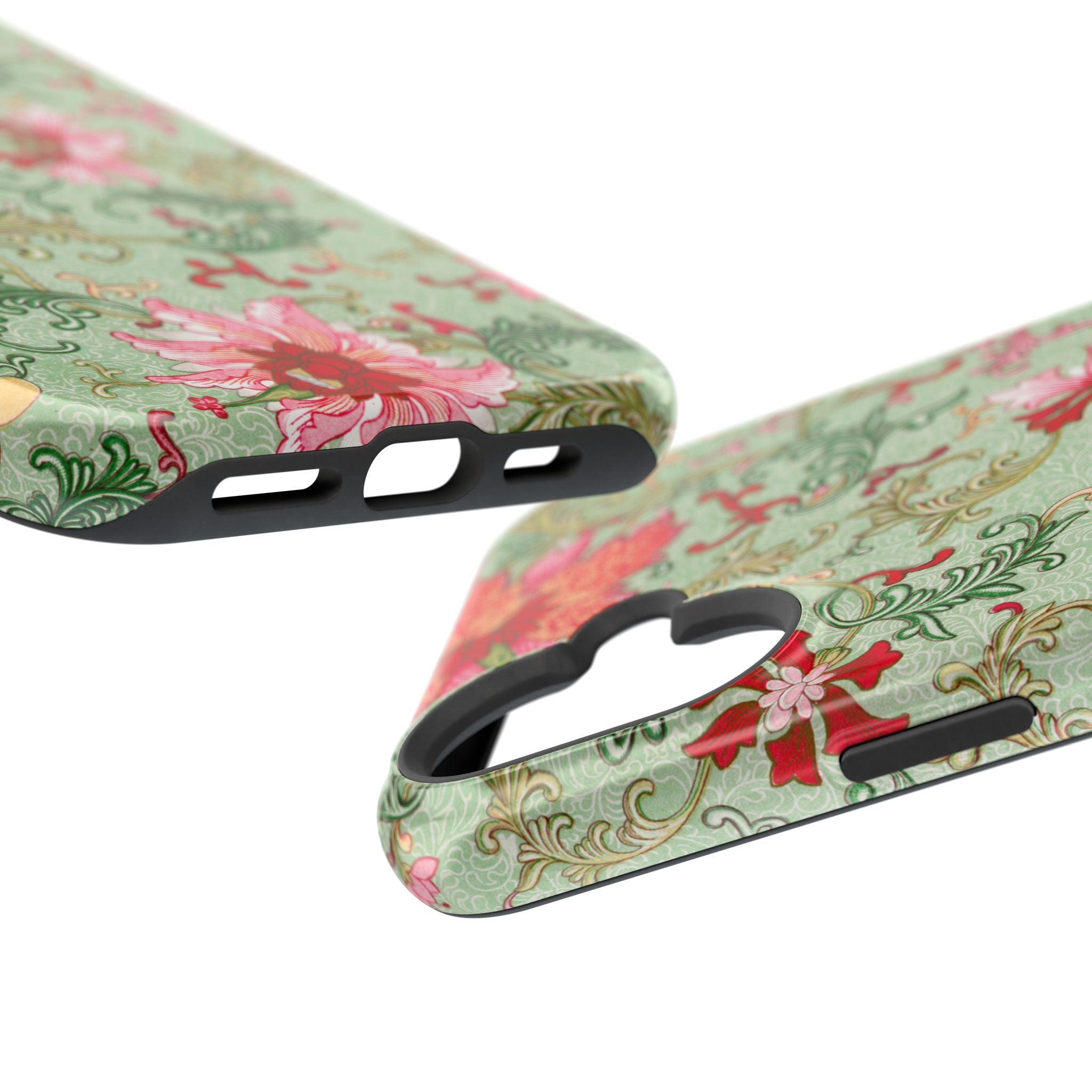 Vintage iPhone Case - Magnetic Floral Cover