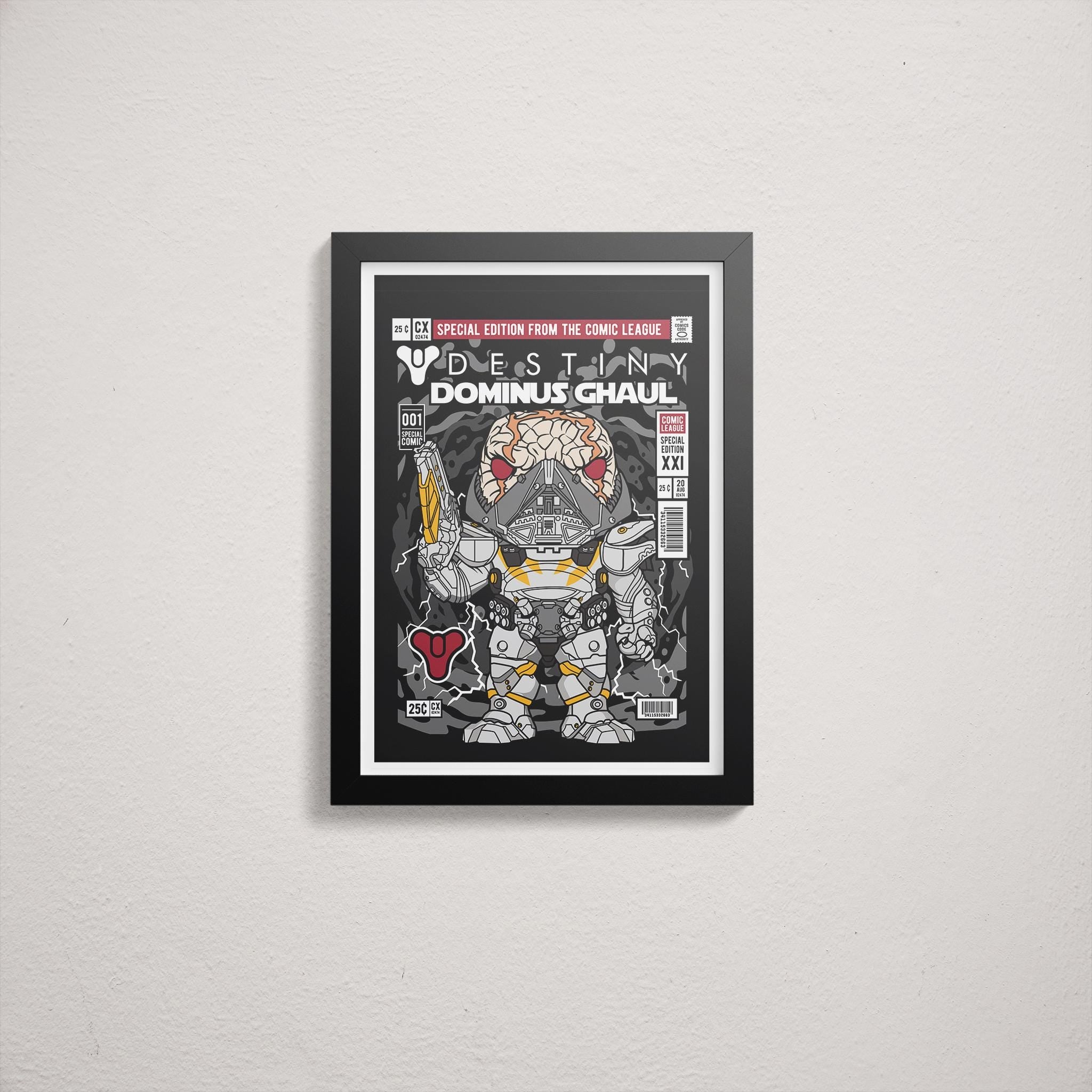 Framed Poster - Destiny Dominus Ghaul Comic Parody