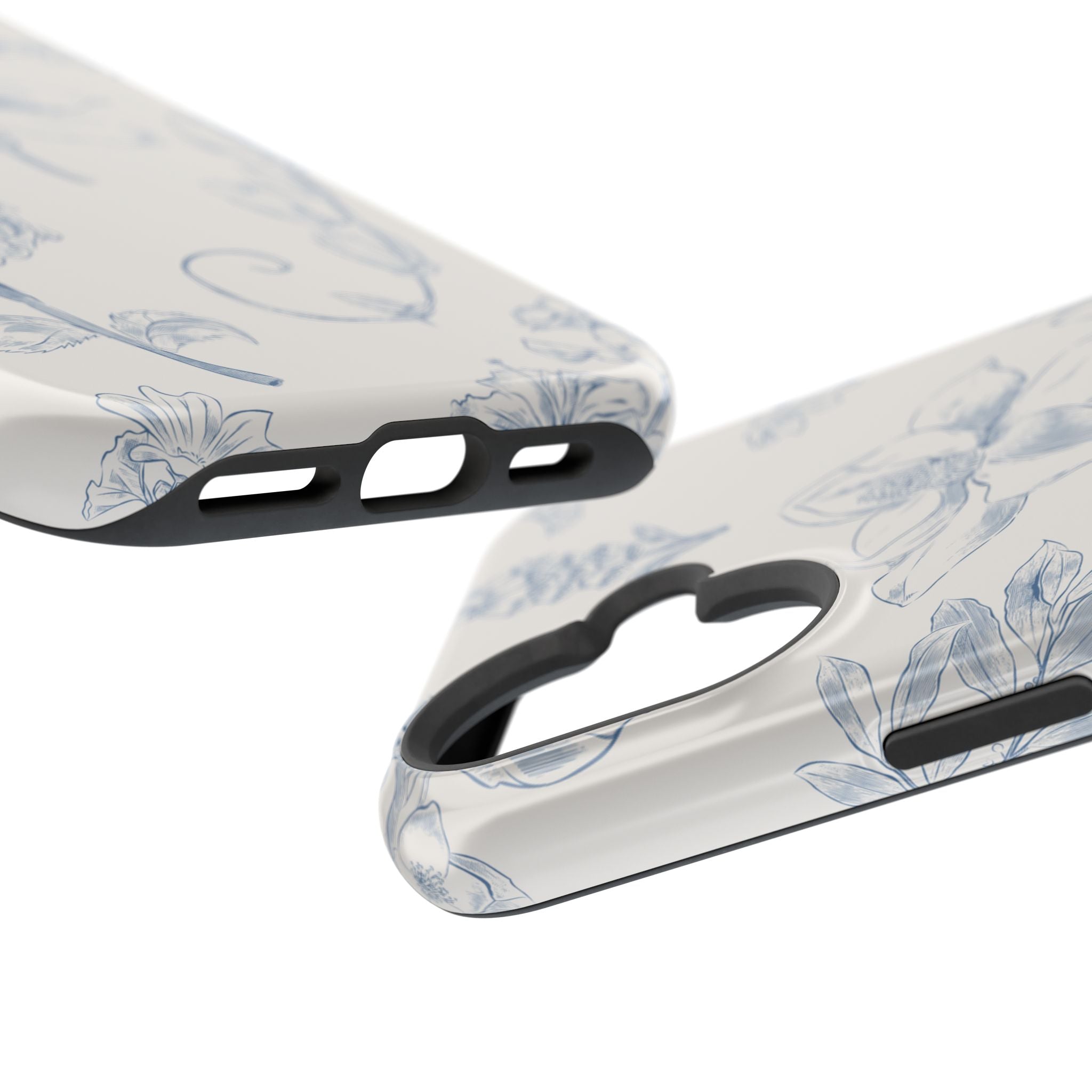 Vintage iPhone Case - Magnetic Floral Cover