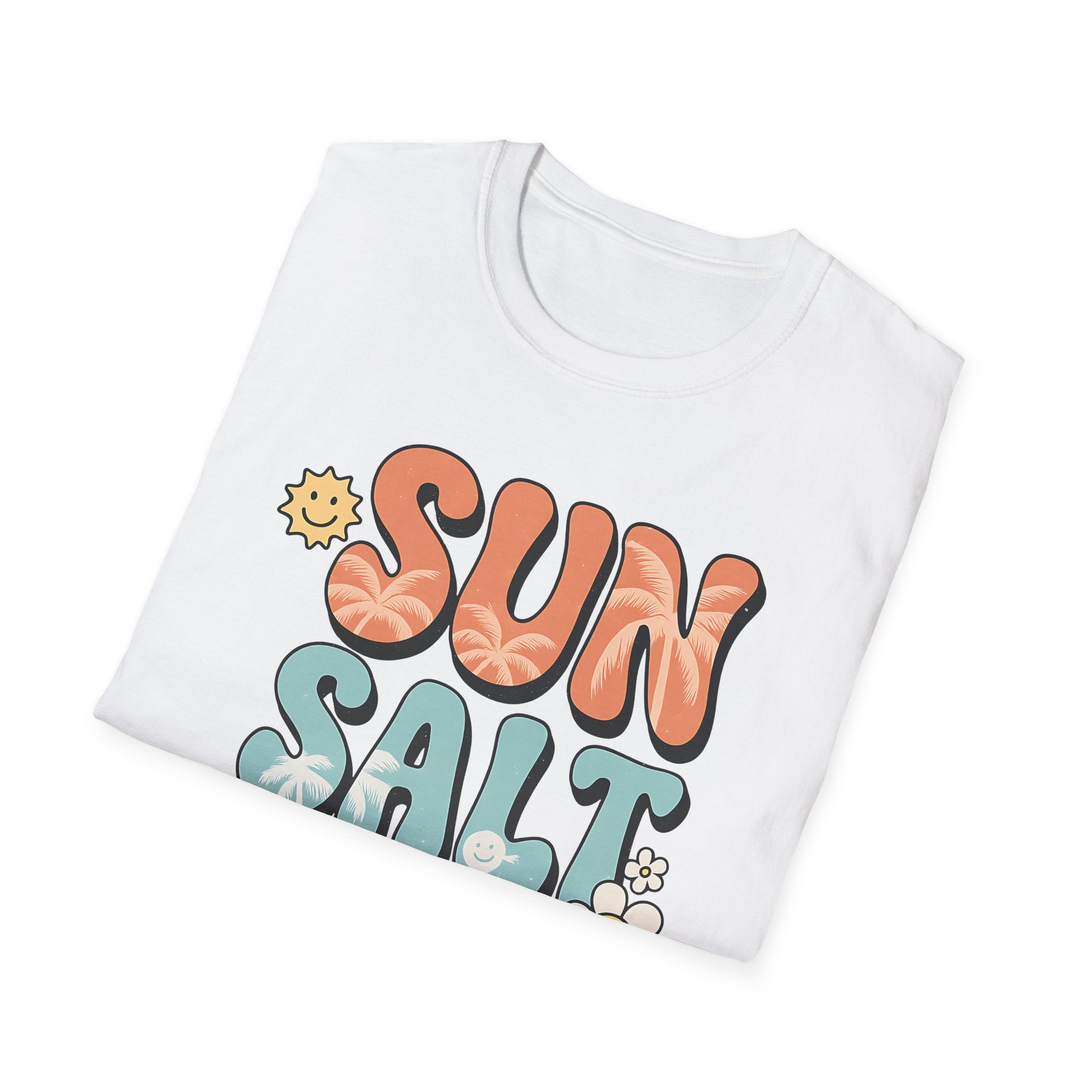 Tropical Beach Tee - Retro Summer Shirt