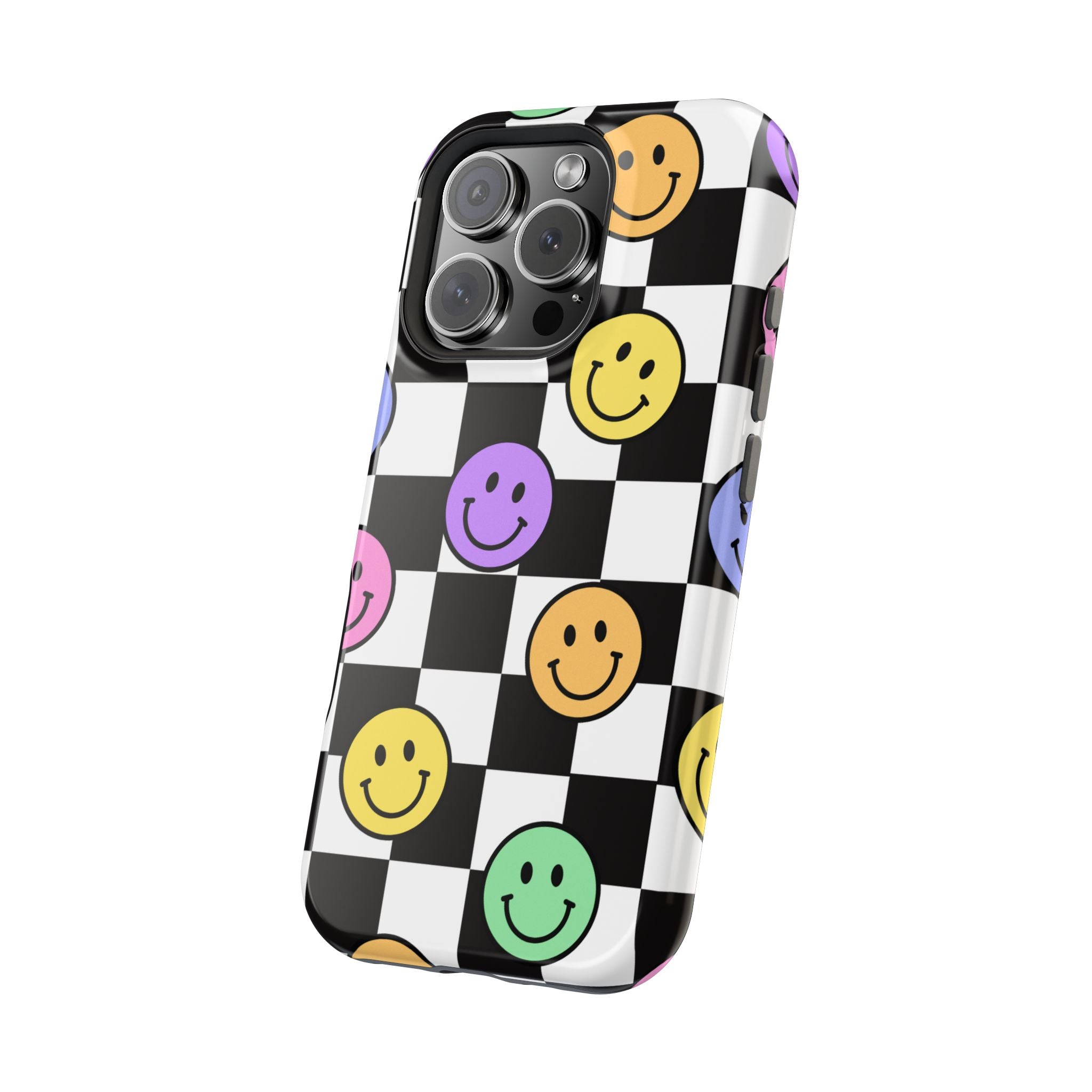 Playful Phone Case - Smiley Checkerboard