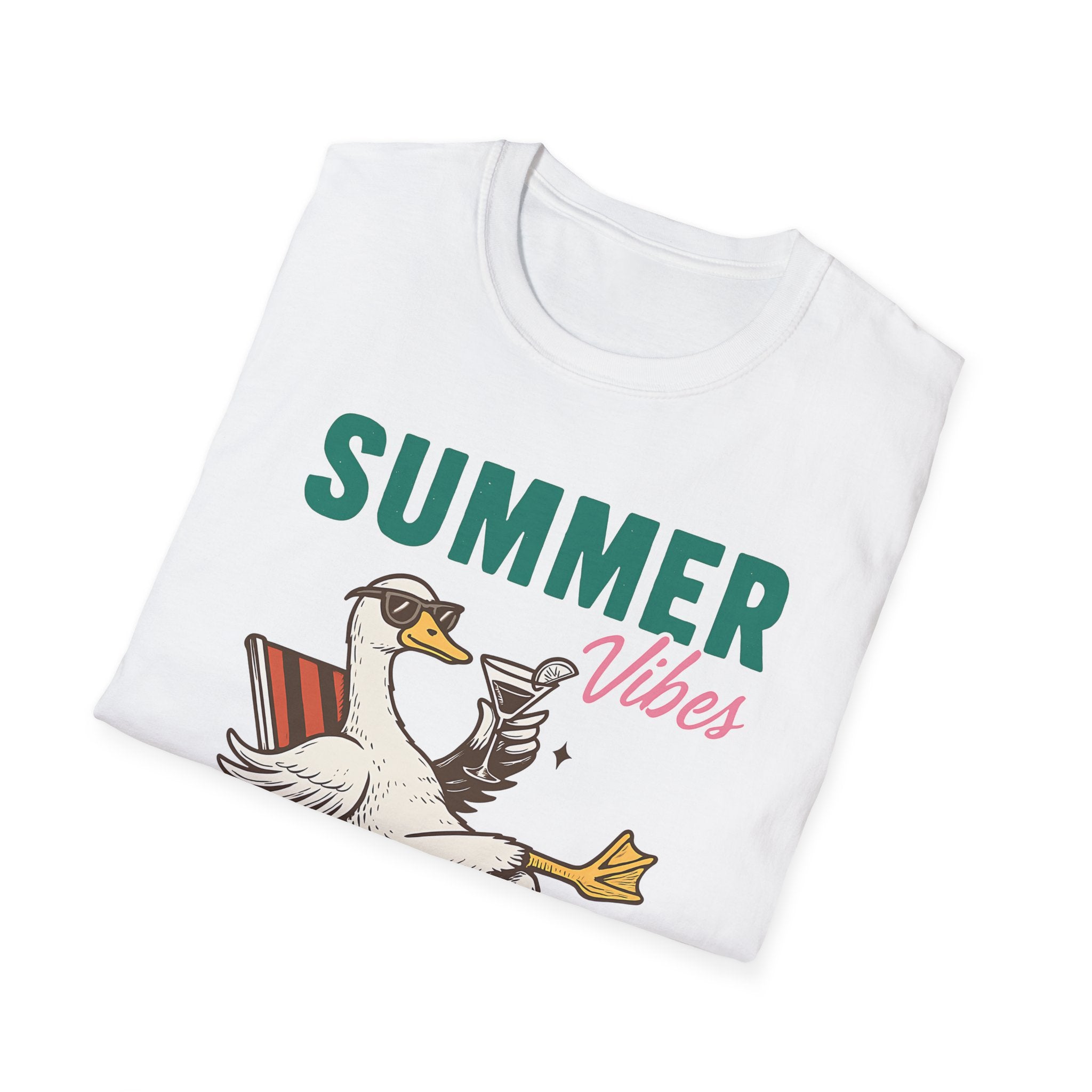 Playful Duck T-Shirt - Summer Beach Shirt