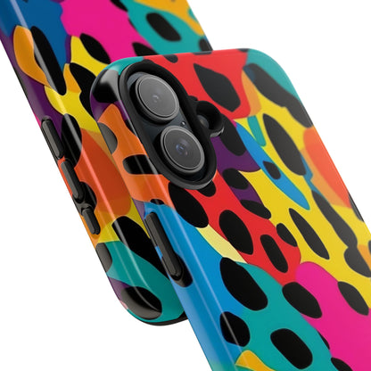 Colorful Abstract Leopard iPhone 16 Case – Vibrant Animal Print for iPhone 16, 16 Pro, 16 Pro Max & 16 Plus