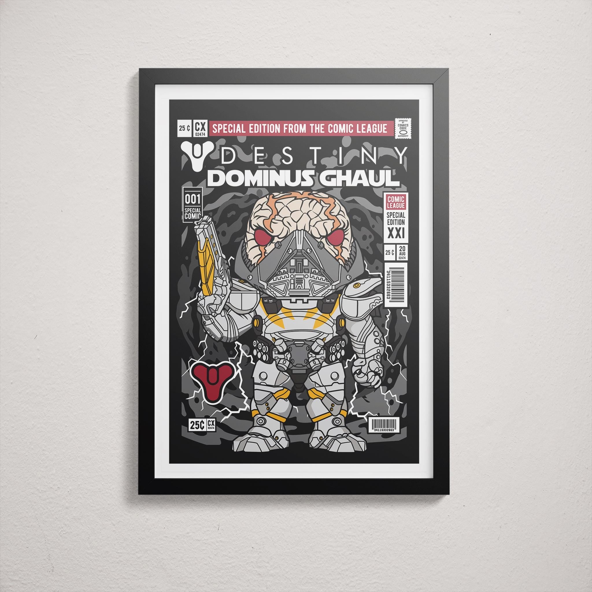 Framed Poster - Destiny Dominus Ghaul Comic Parody