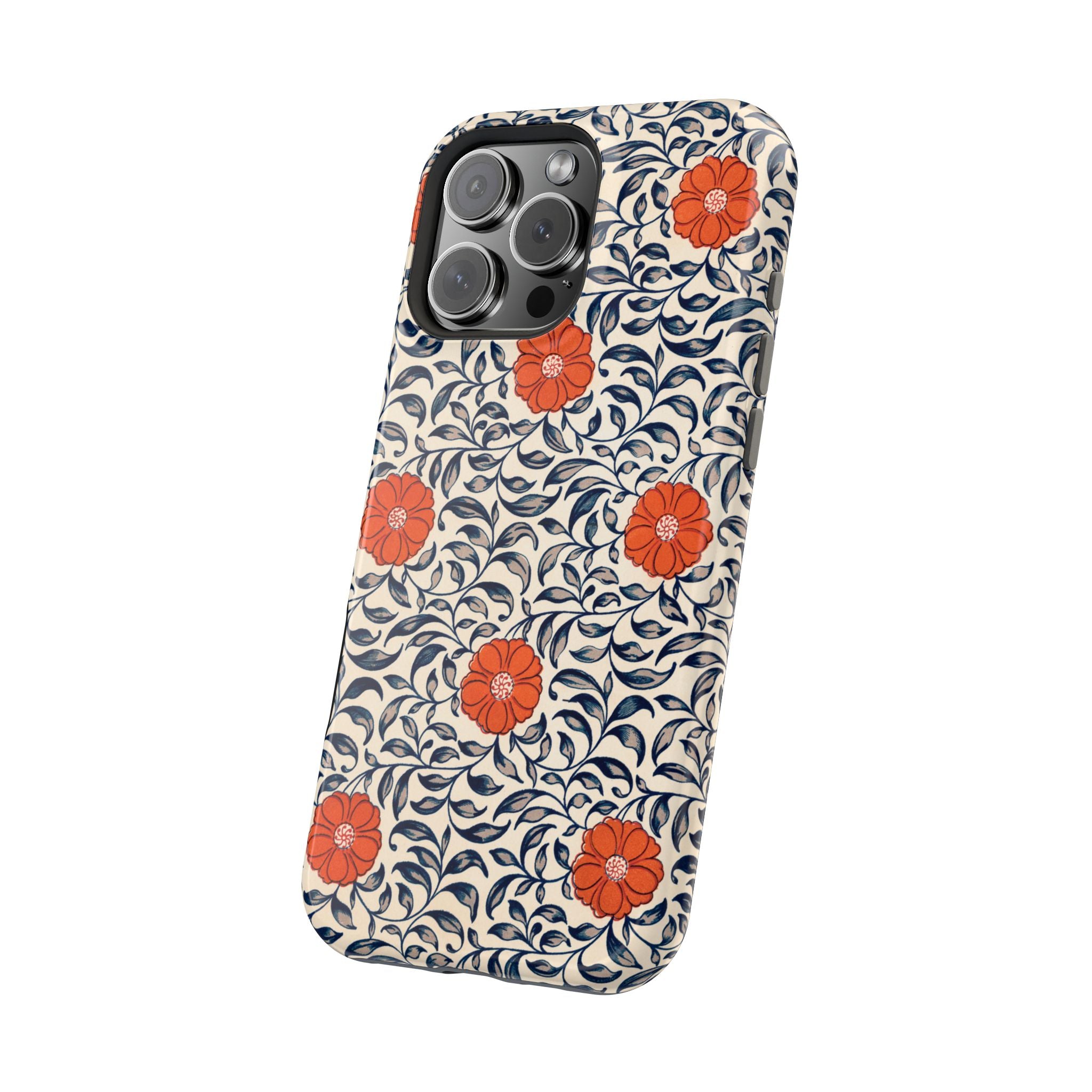 Floral Magnetic Case - iPhone 16 Cover