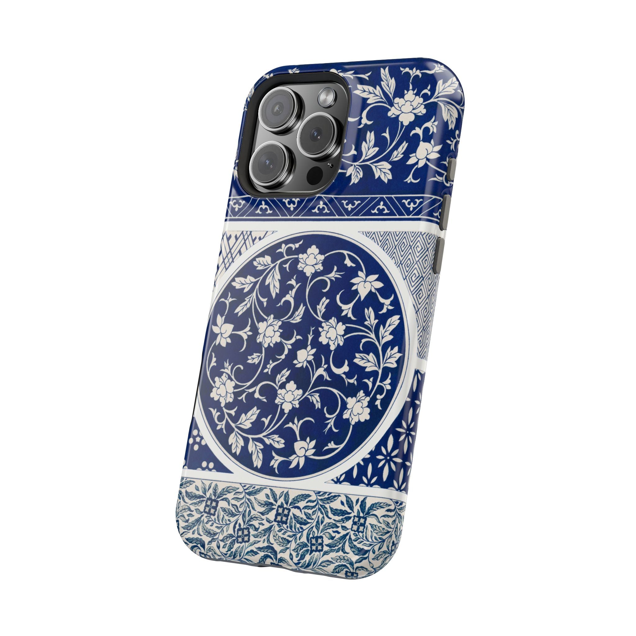 Traditional Chinese iPhone Case - Blue White Floral Case