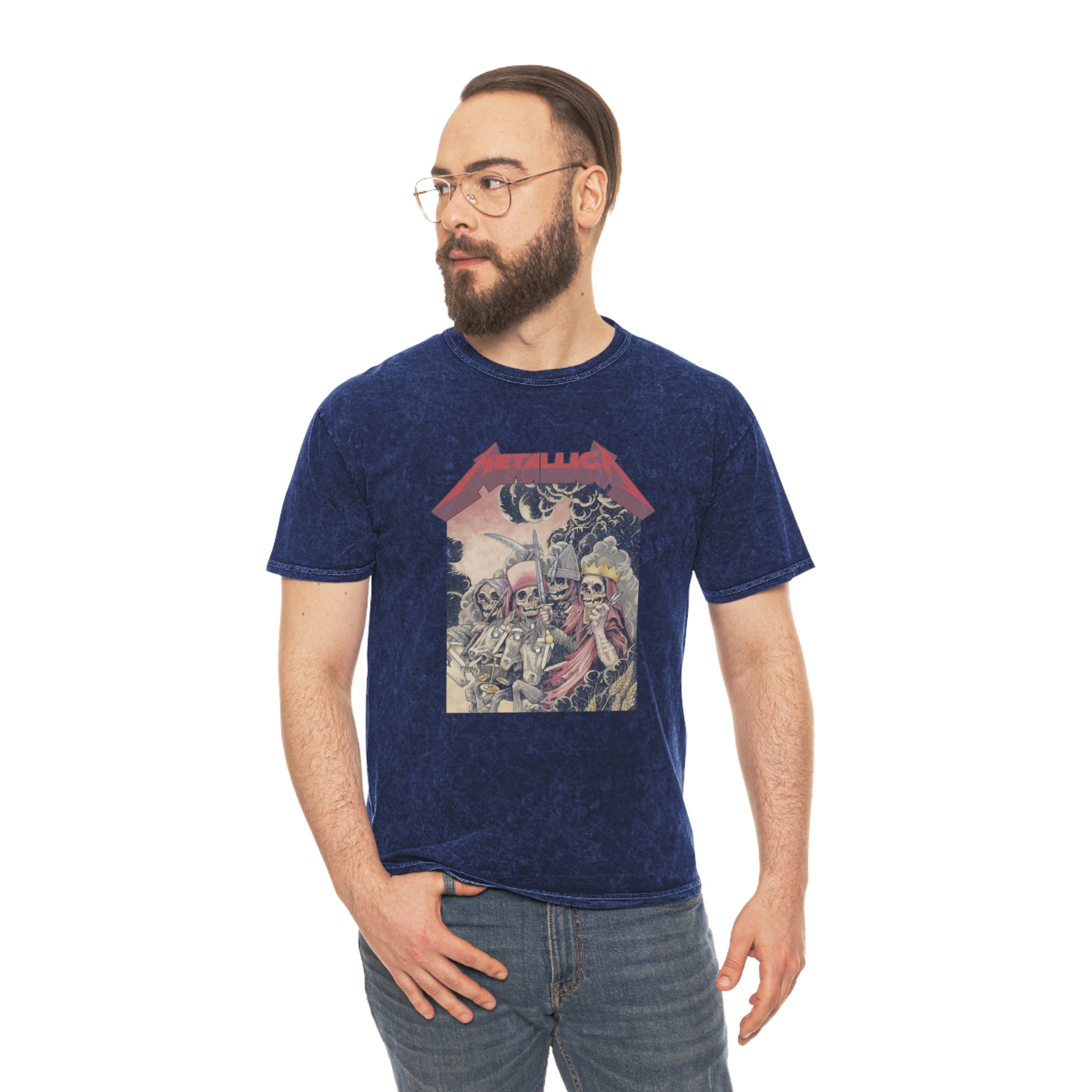 Mineral Wash T-Shirt - Metallica Vintage Tee