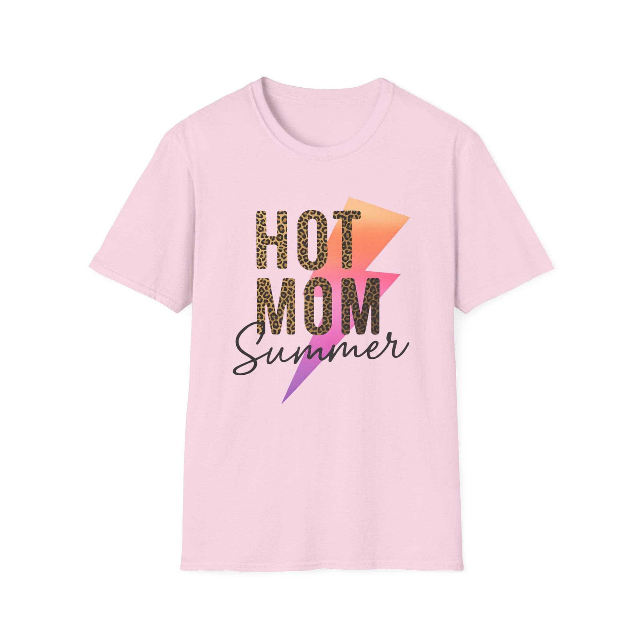 Hot Mom Summer Shirt - Tropical Leopard Tee