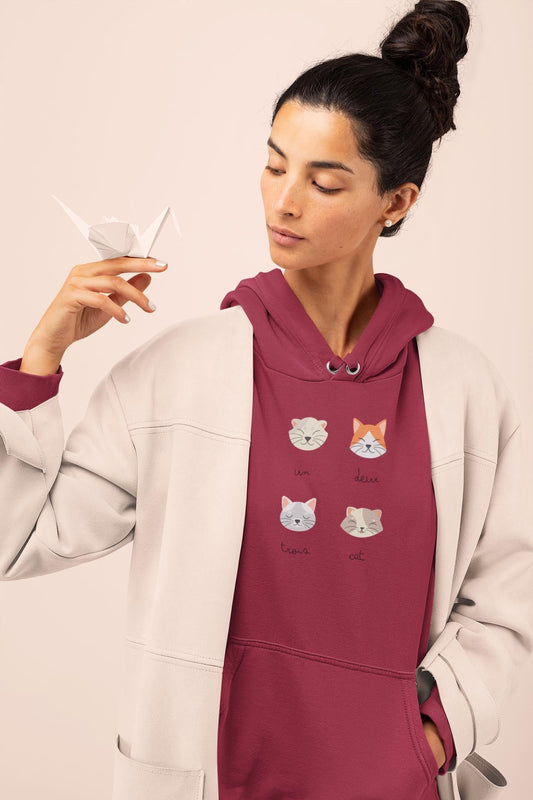 Cute Cat Hoodie - Unisex Cozy Cat Lover Gift