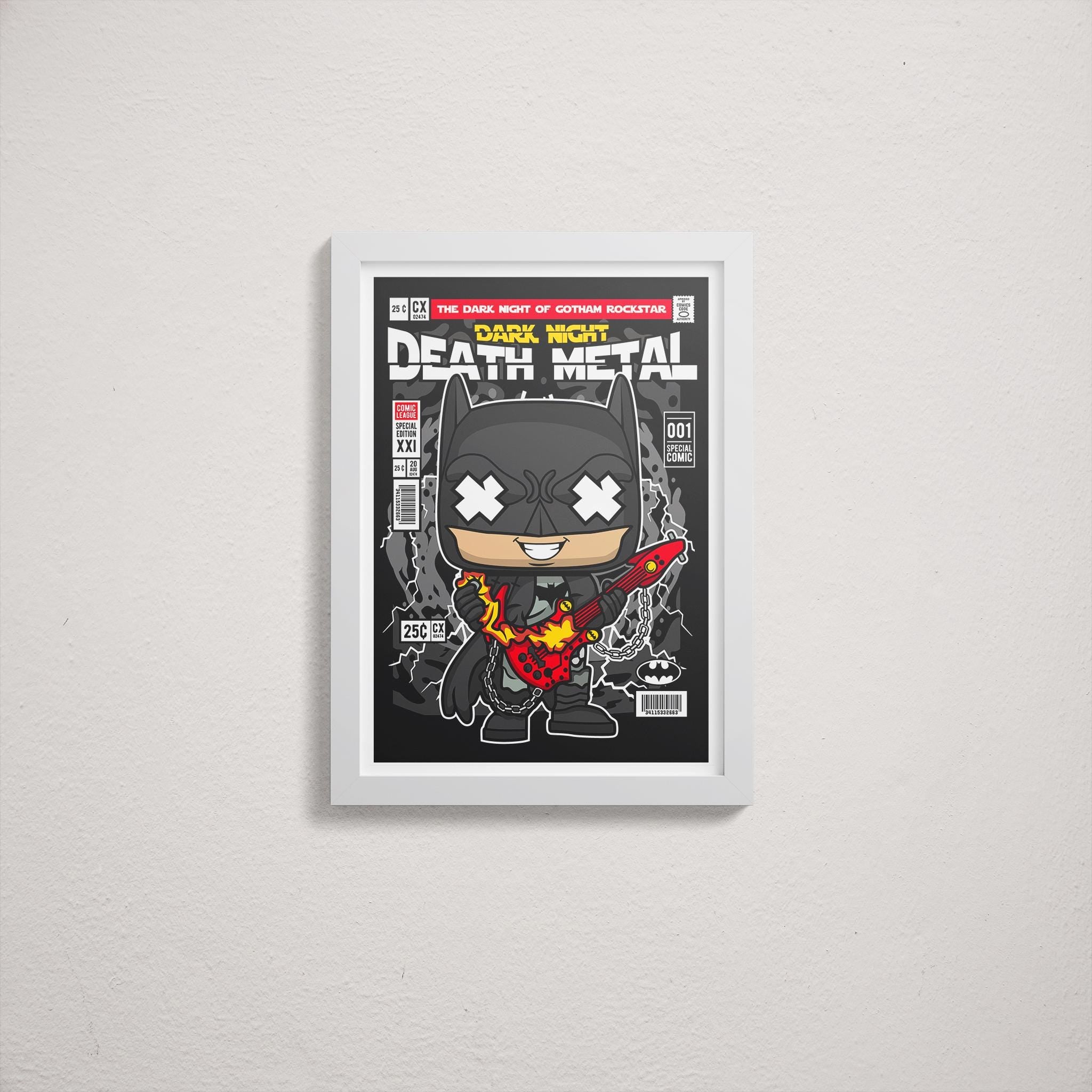 Framed Poster - Batman Parody Comic Art