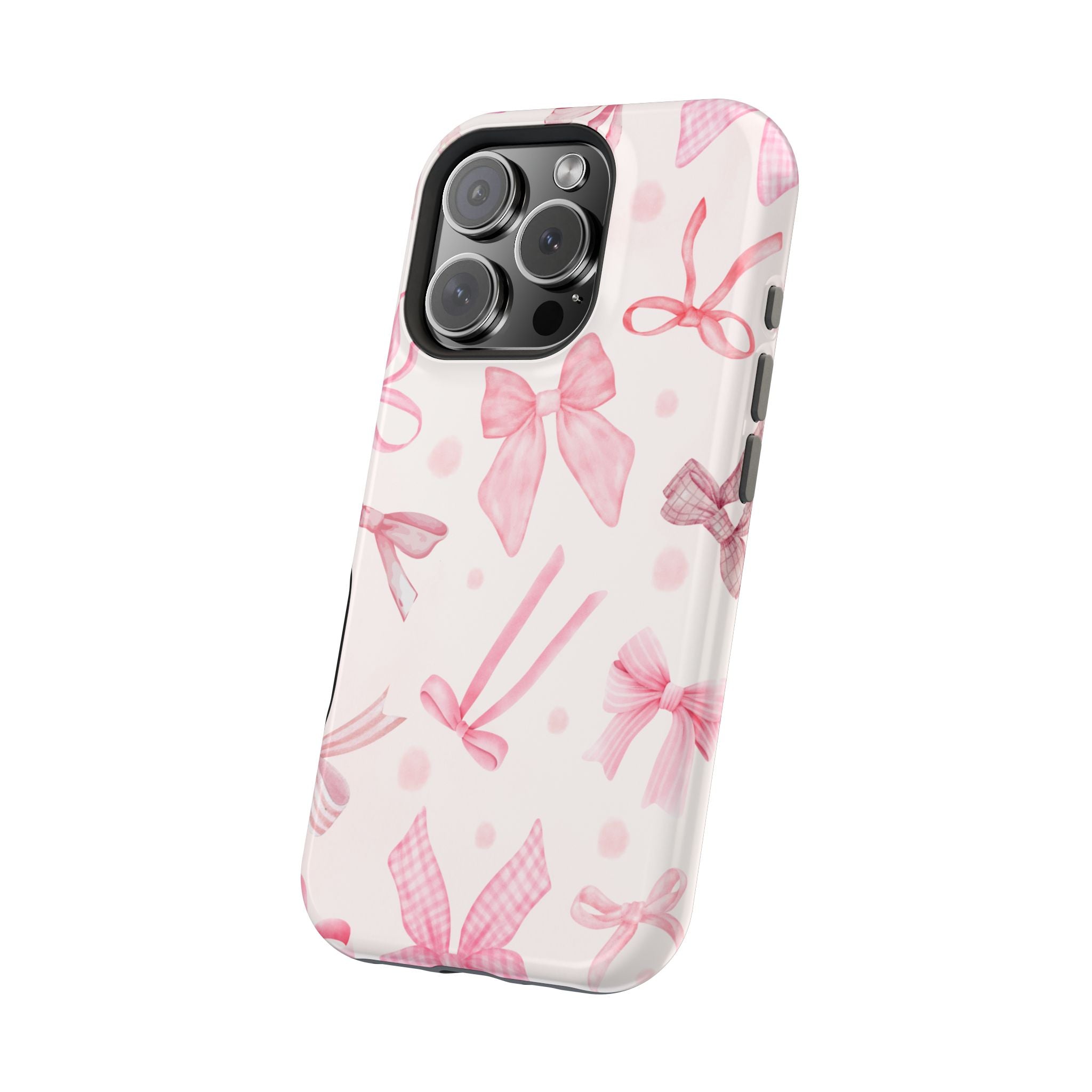 Feminine iPhone Case - Pink Bow Cover
