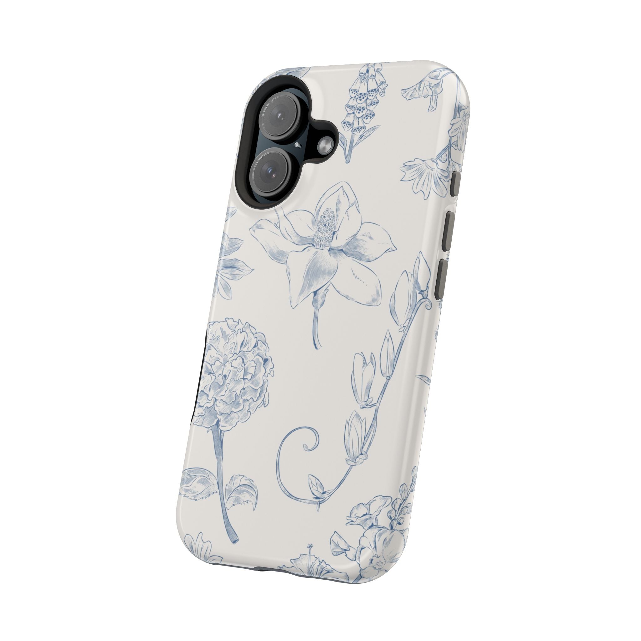 Vintage iPhone Case - Magnetic Floral Cover