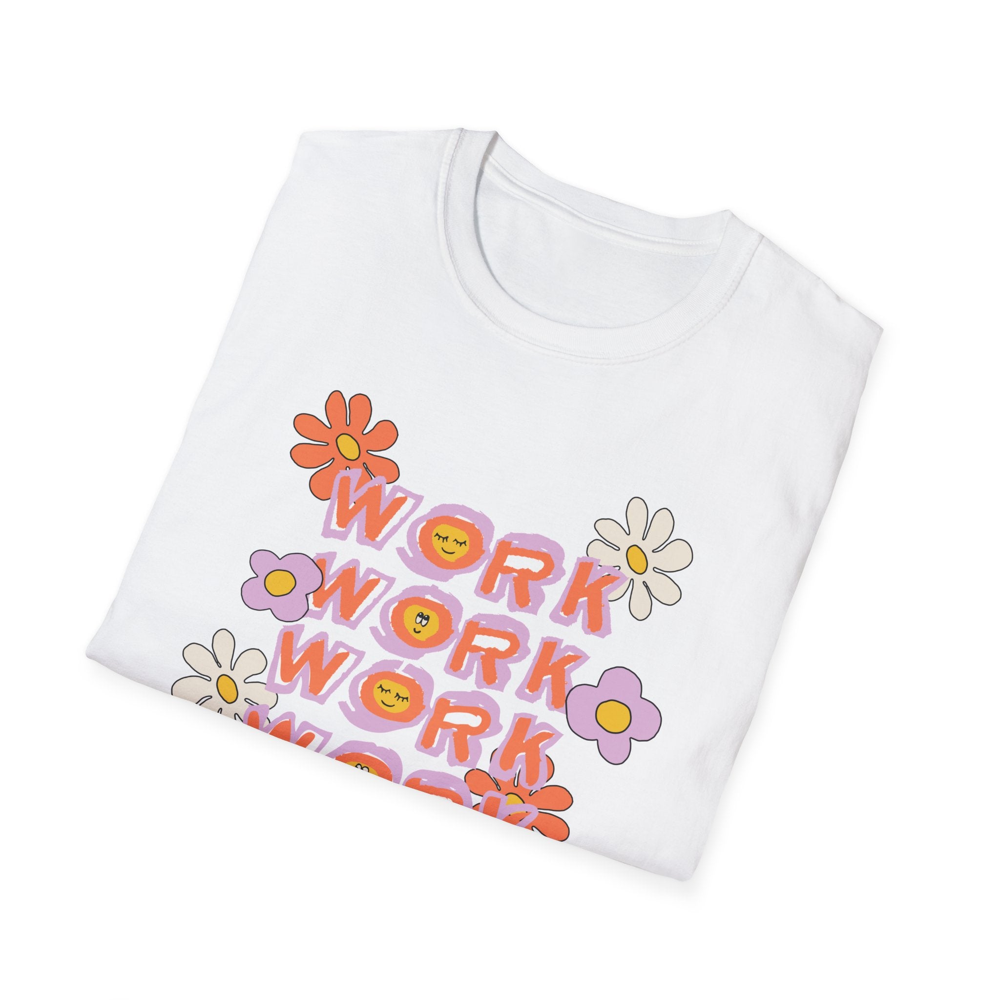 Retro Womens Tee - Work Slogan Shirt