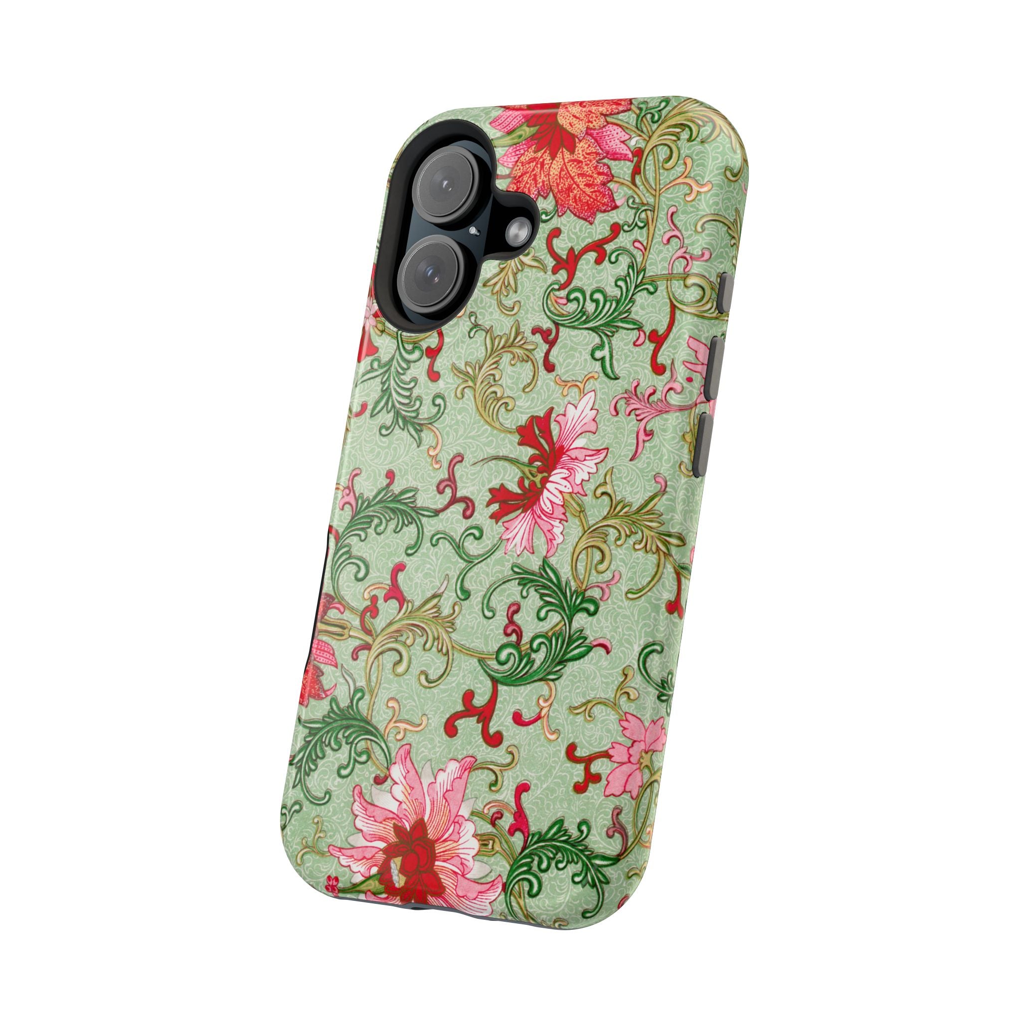 Vintage iPhone Case - Magnetic Floral Cover