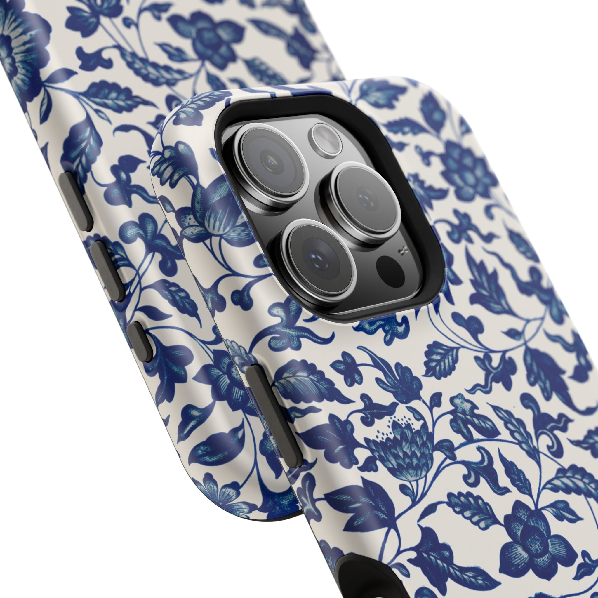 Traditional iPhone Case - Blue Floral iPhone