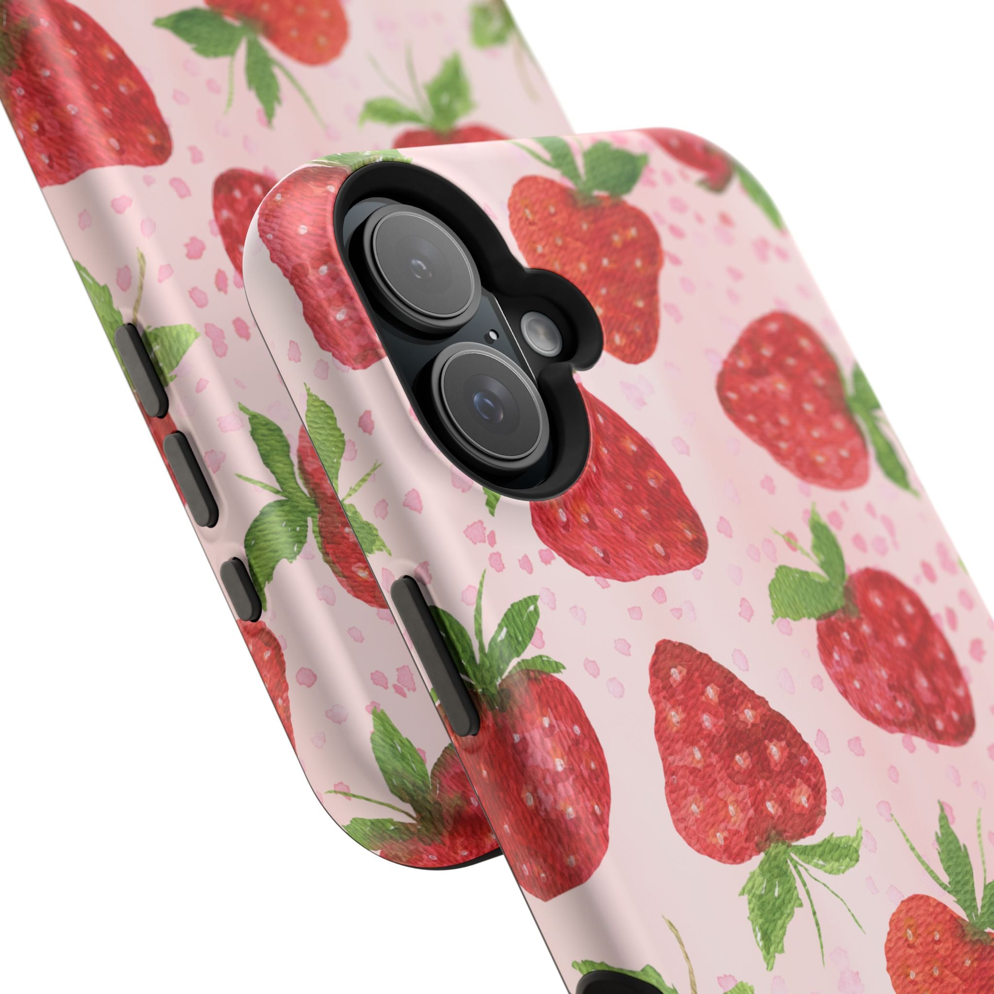 Fruit iPhone 16 Case - Strawberry Pattern Cover