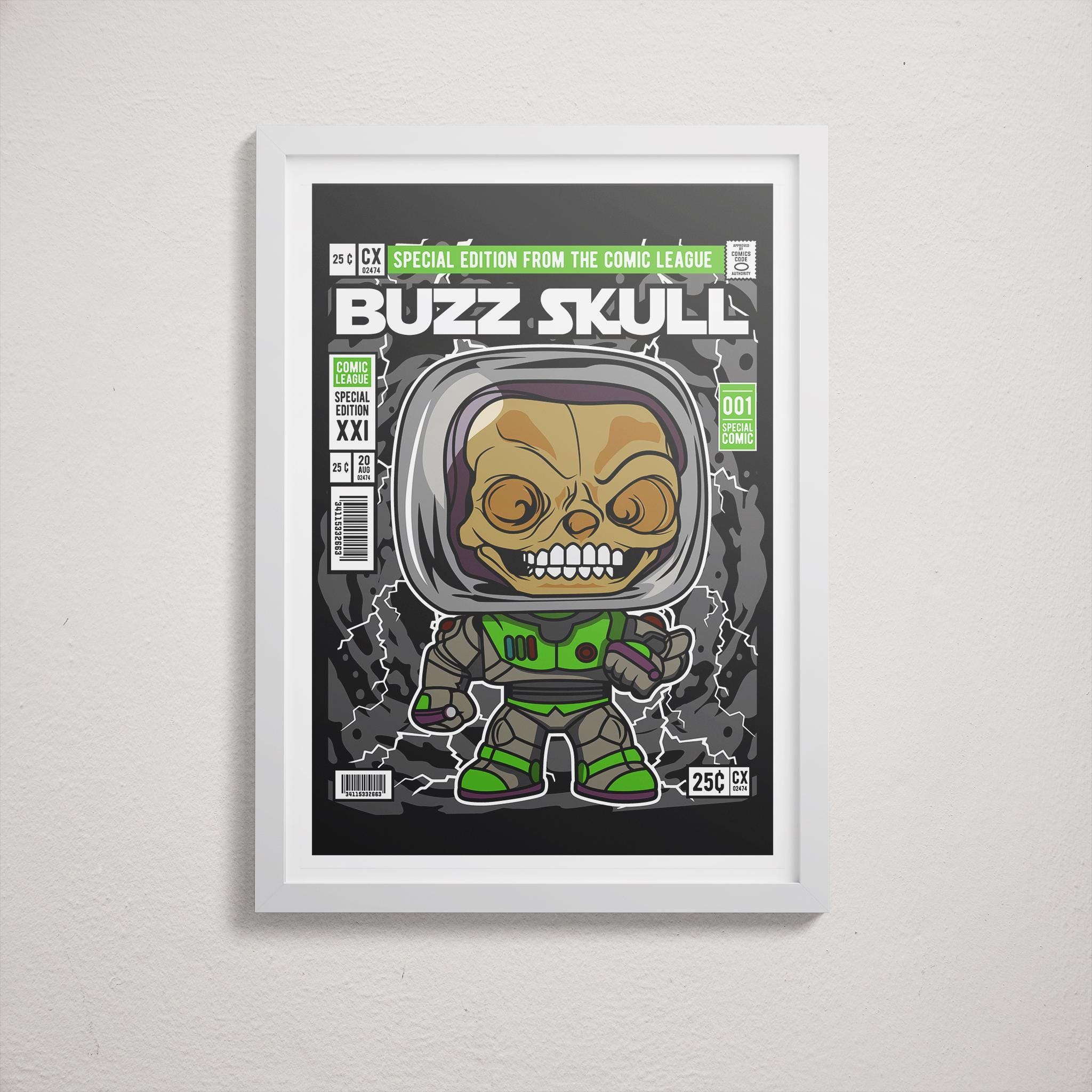 Framed Poster - Buzz Lightyear Toy Story Comic Parody