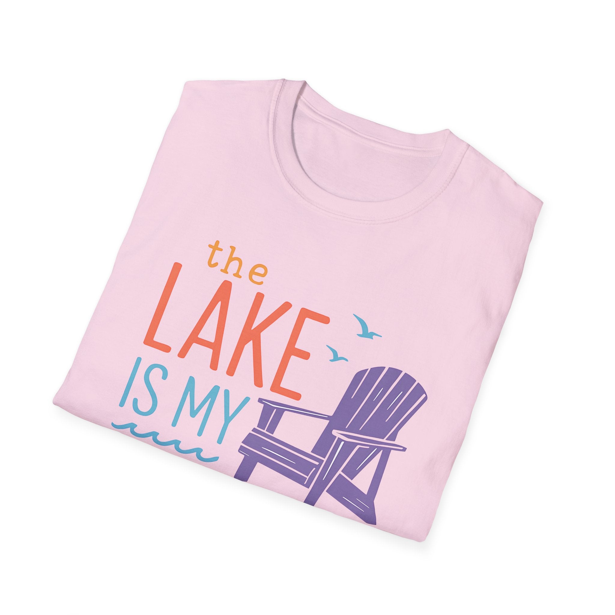 Lake Happy Place Tee - Purple Tropical Shirt
