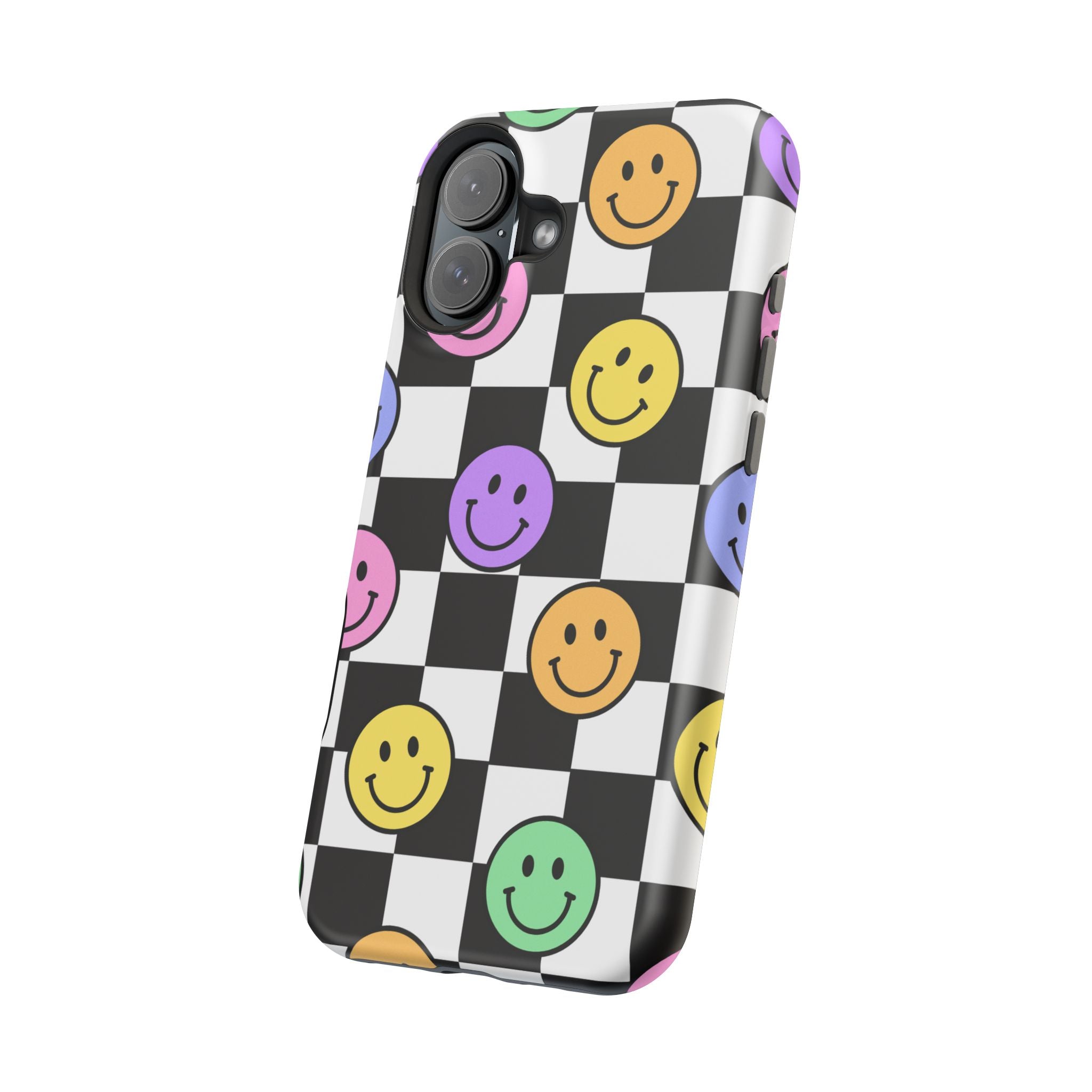 Playful Phone Case - Smiley Checkerboard