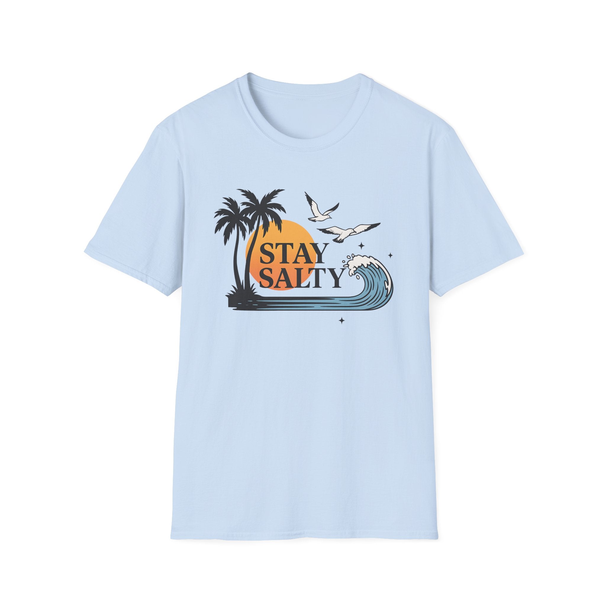 Tropical Beach Tee - Stay Salty Shirt