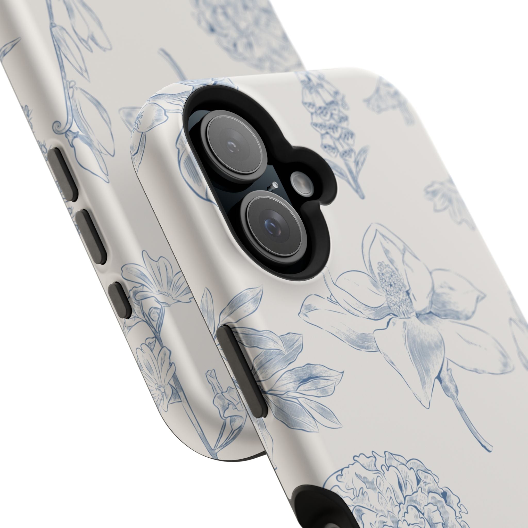 Vintage iPhone Case - Magnetic Floral Cover