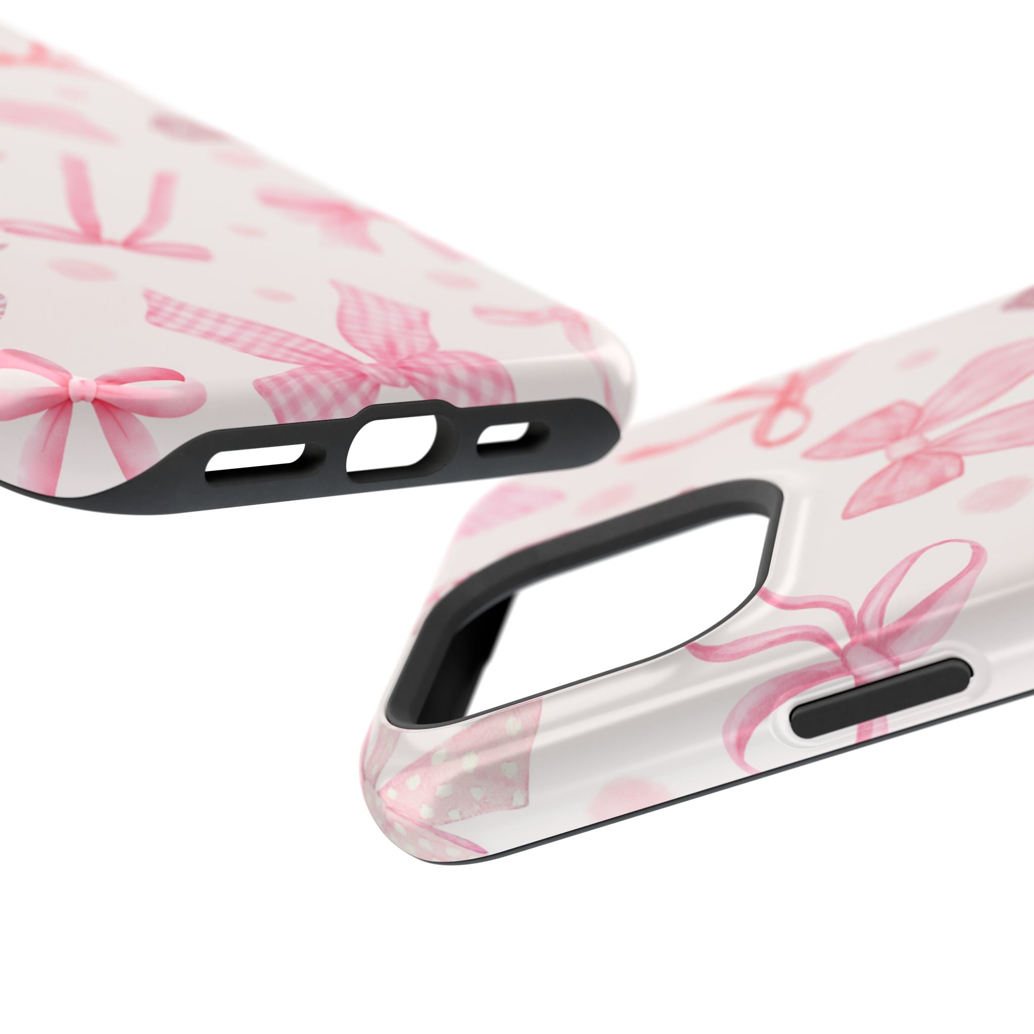 Feminine iPhone Case - Pink Bow Cover