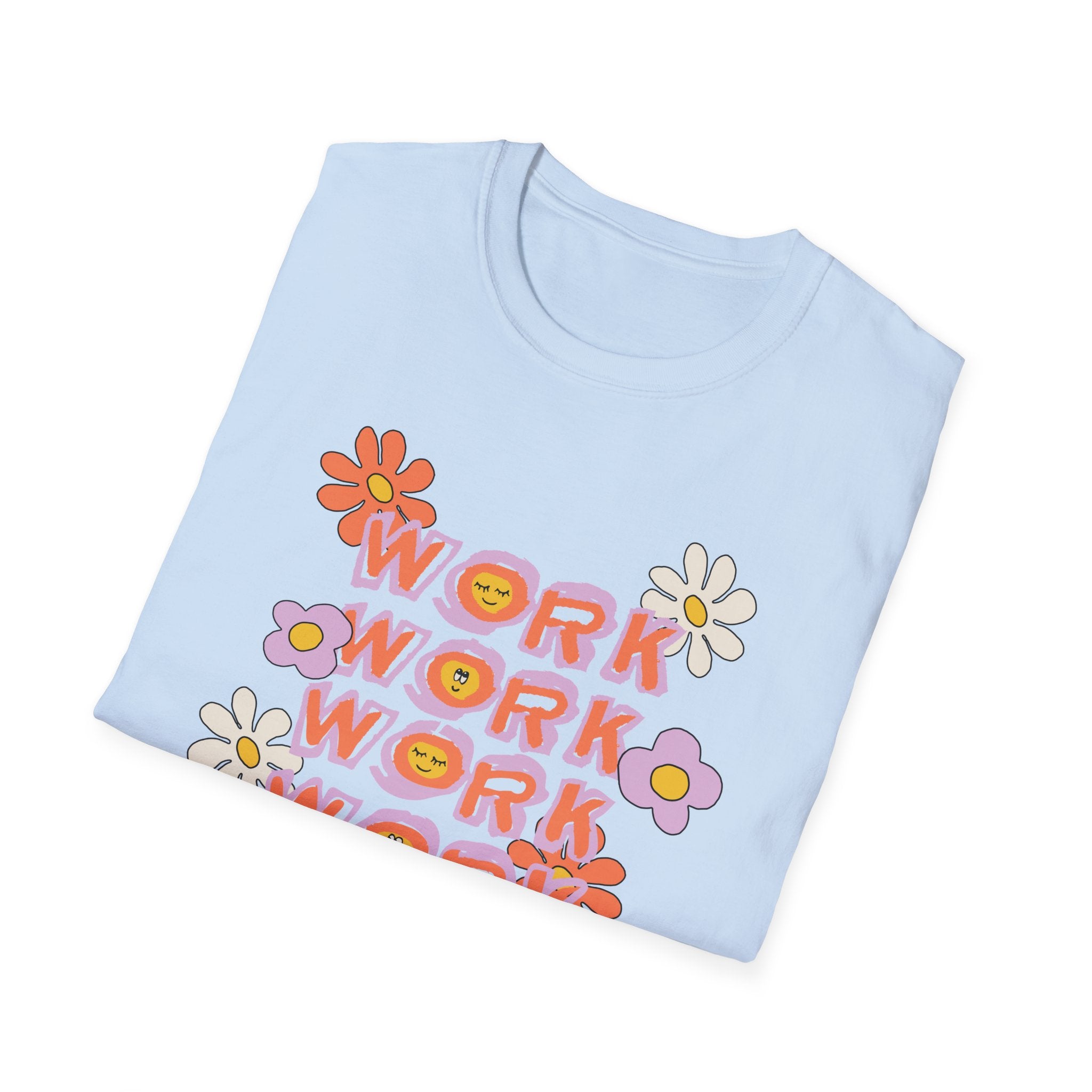 Retro Womens Tee - Work Slogan Shirt