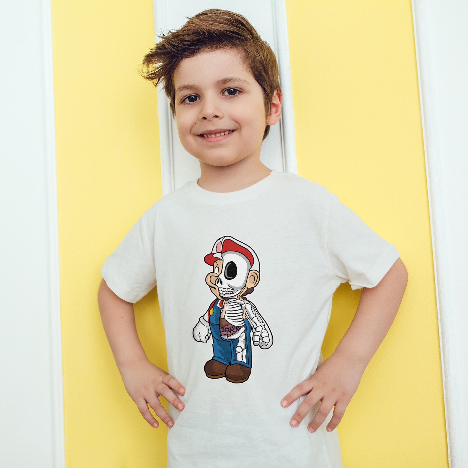 Super Mario Anatomy Parody – Kids & Toddlers T-Shirt