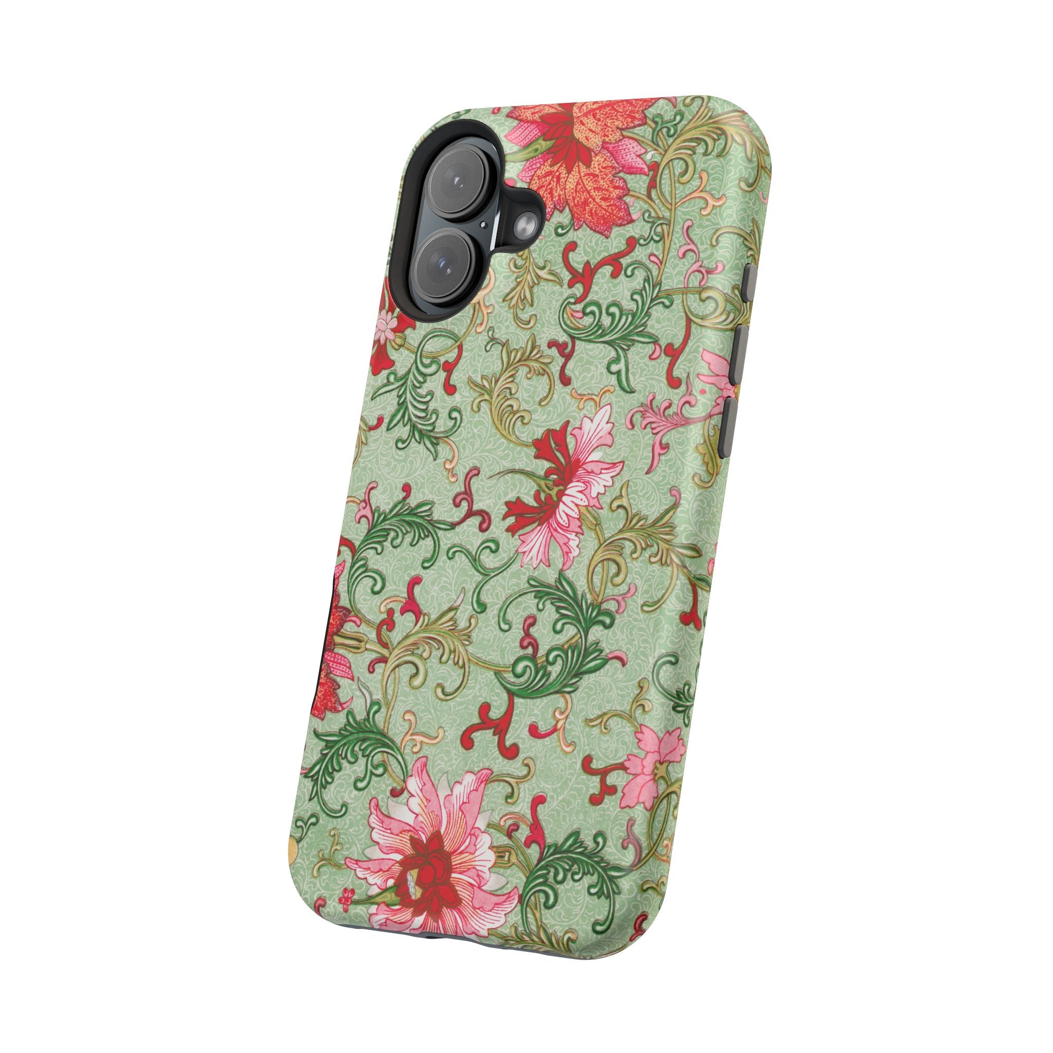 Vintage iPhone Case - Magnetic Floral Cover