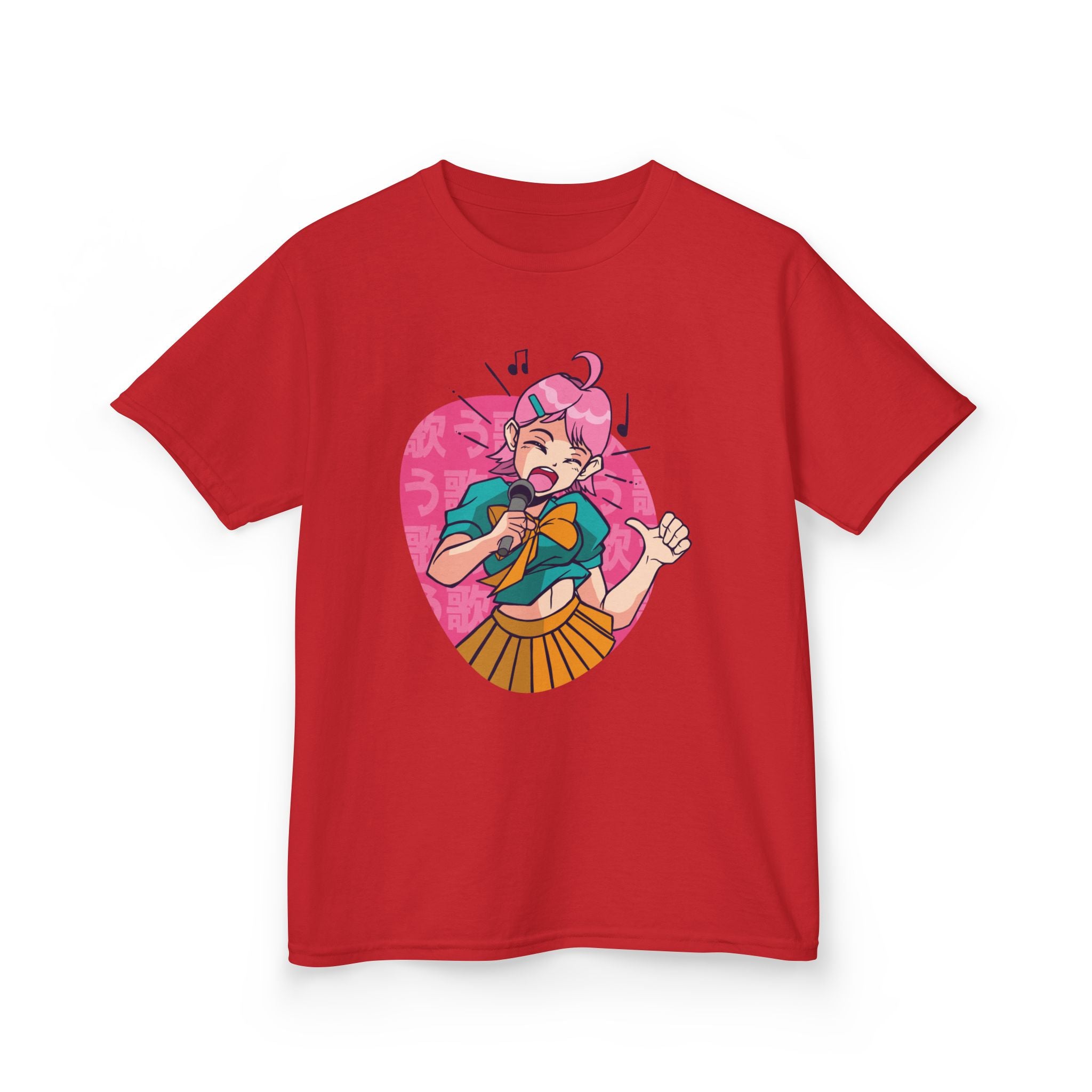 Anime Kids Shirt - Singing Girl Tee