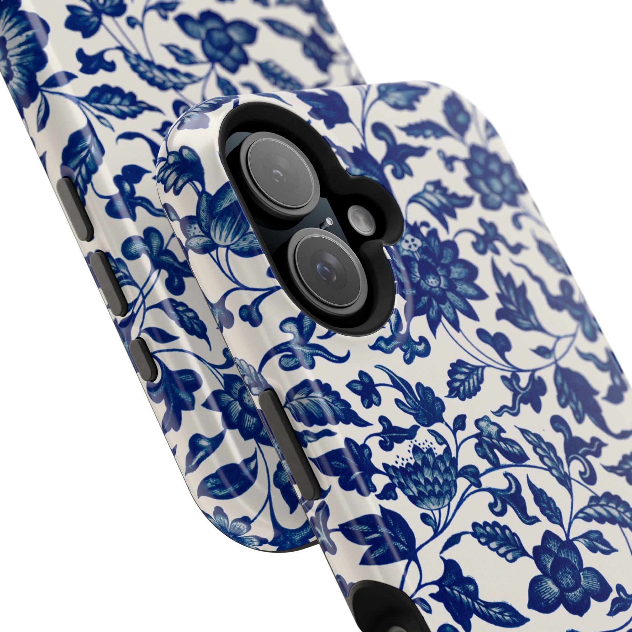 Traditional iPhone Case - Blue Floral iPhone
