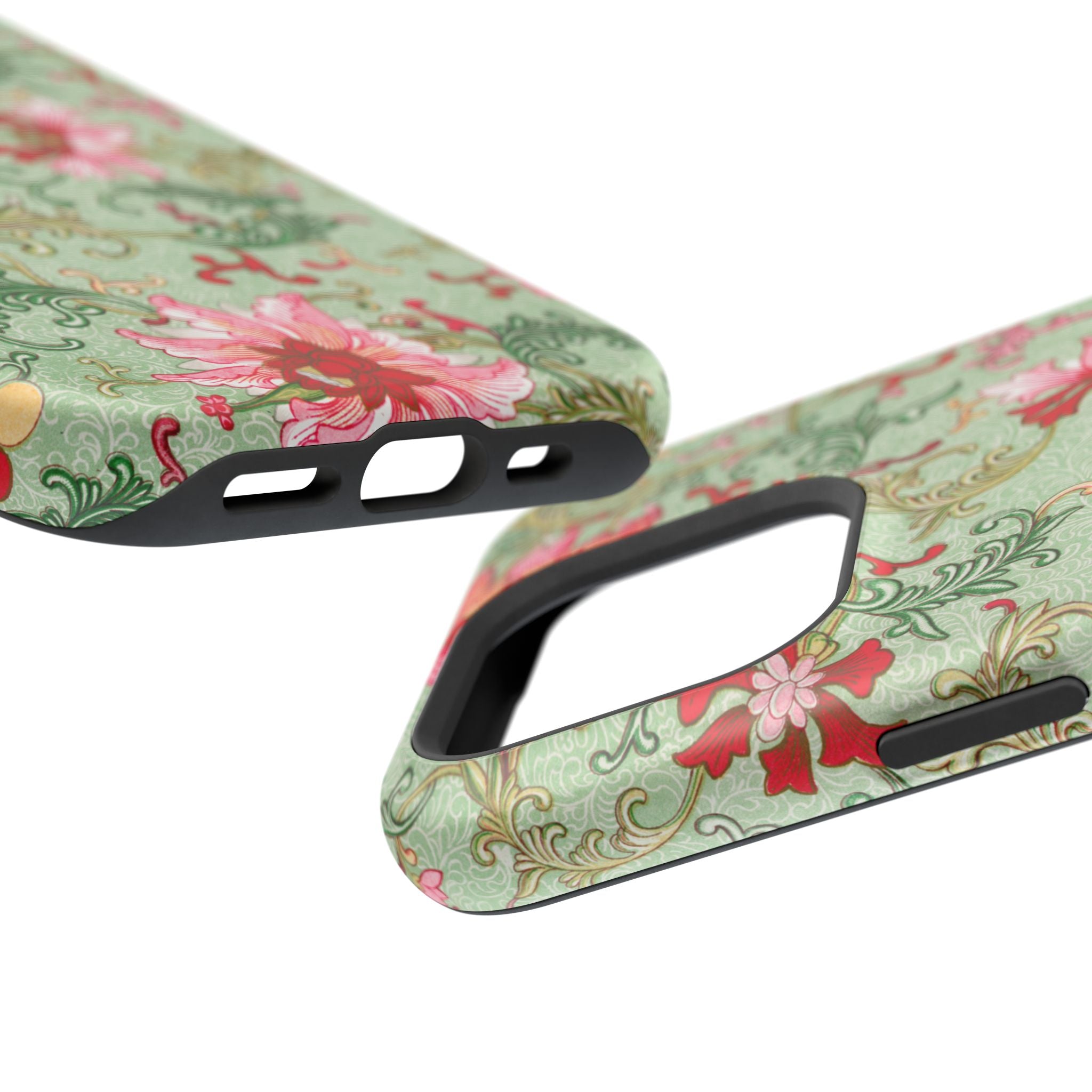 Vintage iPhone Case - Magnetic Floral Cover