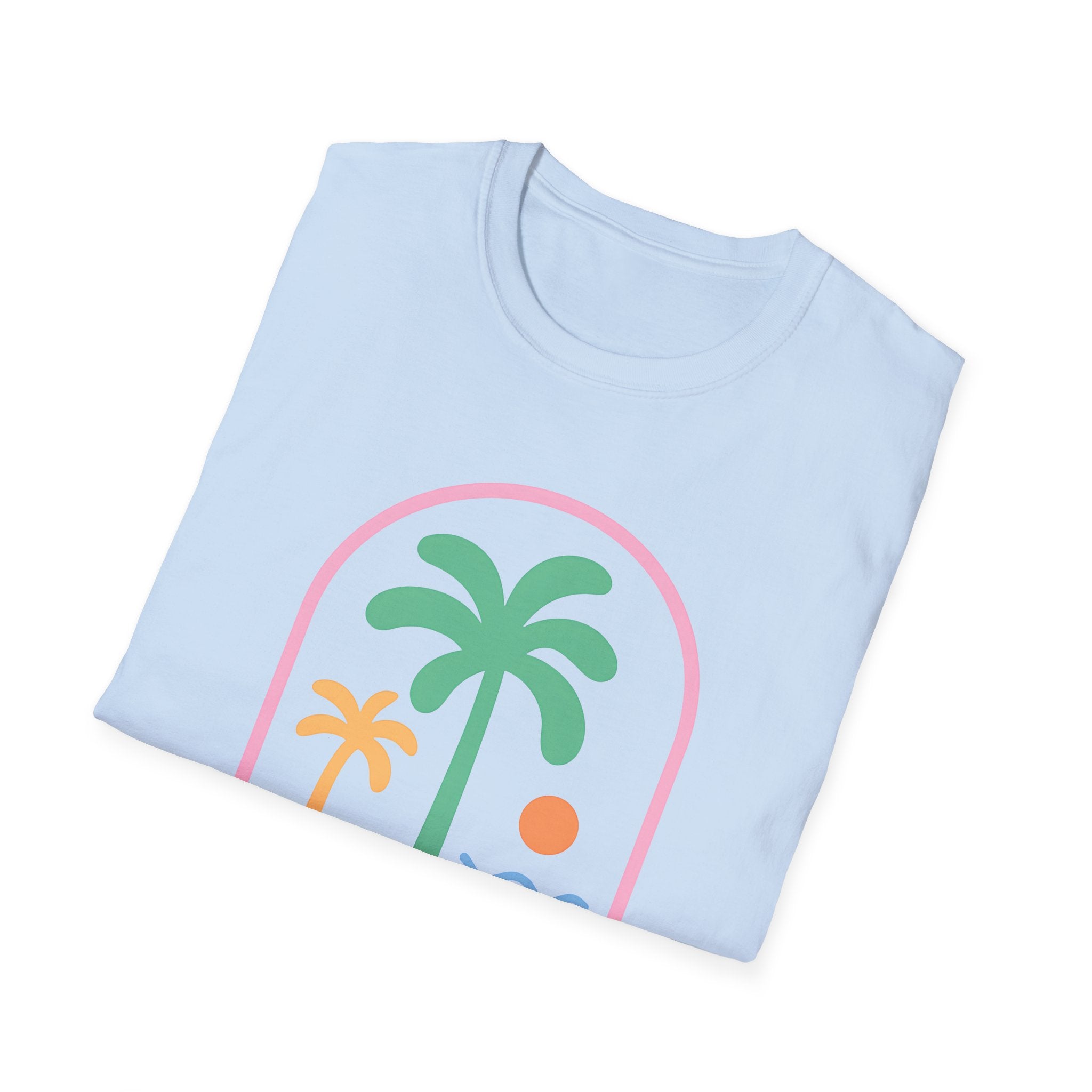 Tropical Palm Tee - Beach Vacation Shirt