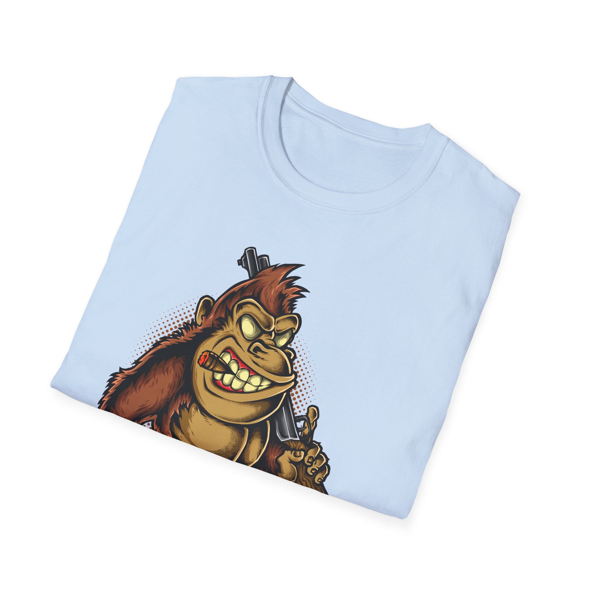 Grunge Gorilla Tee - Cartoon Weapon Shirt
