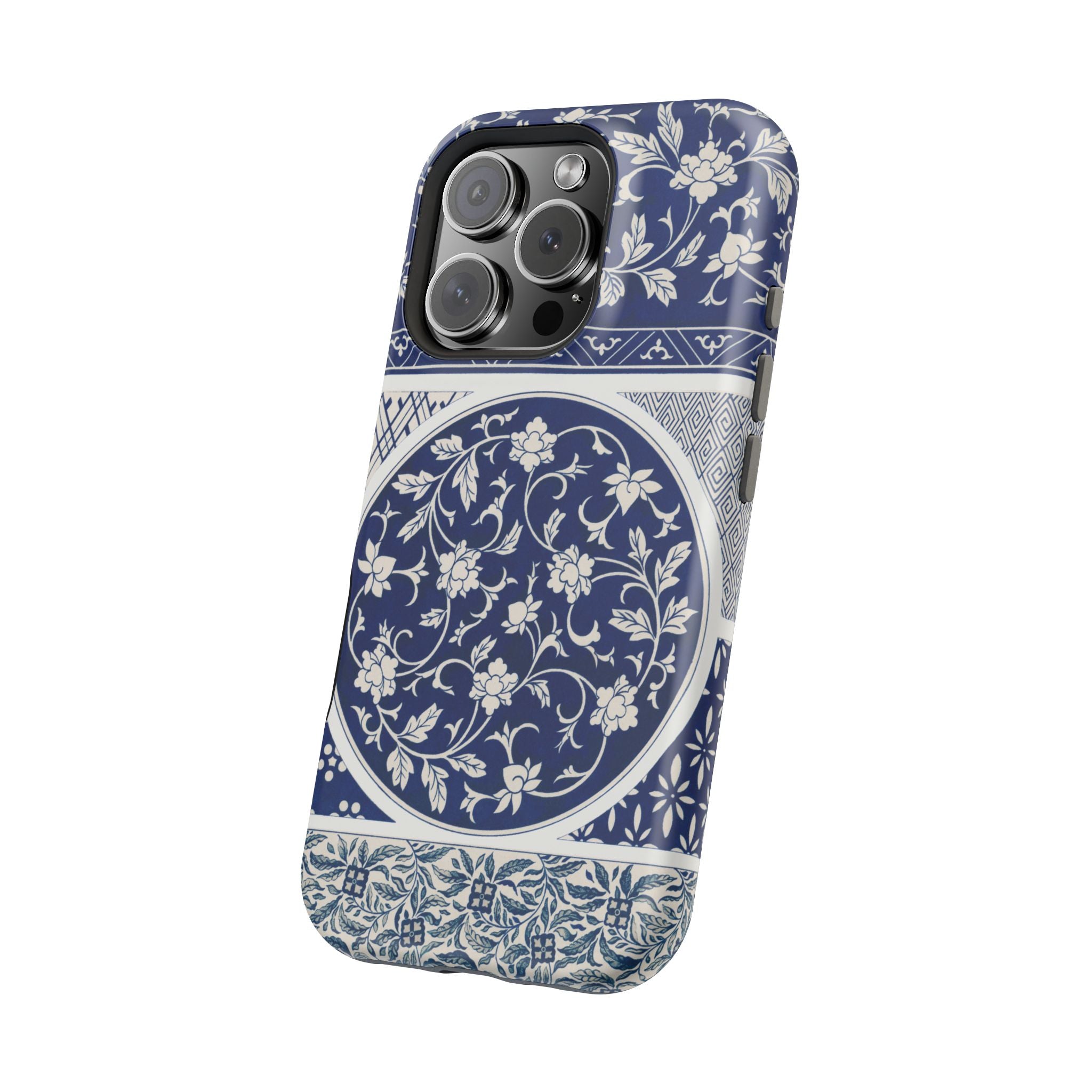 Traditional Chinese iPhone Case - Blue White Floral Case