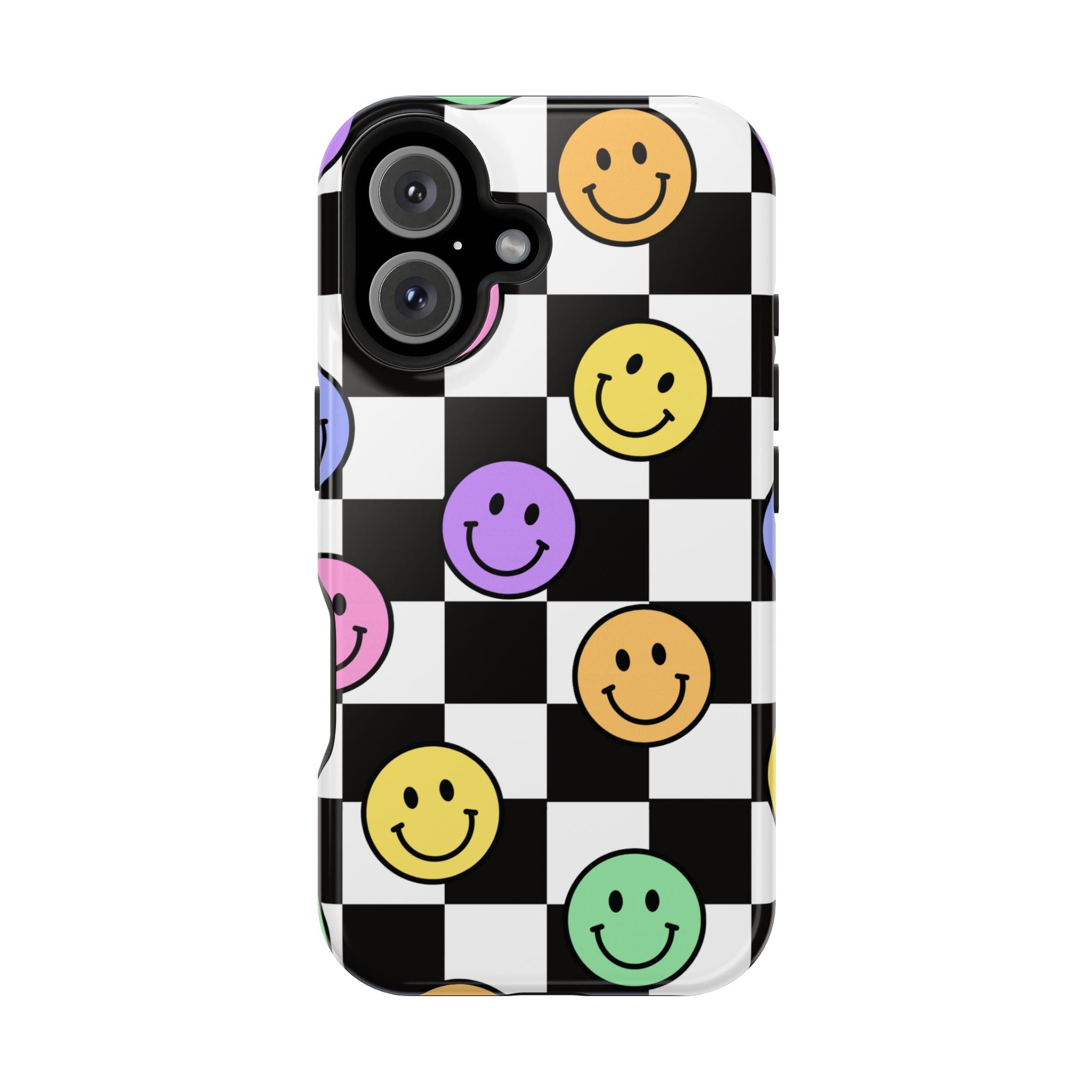 Playful Phone Case - Smiley Checkerboard