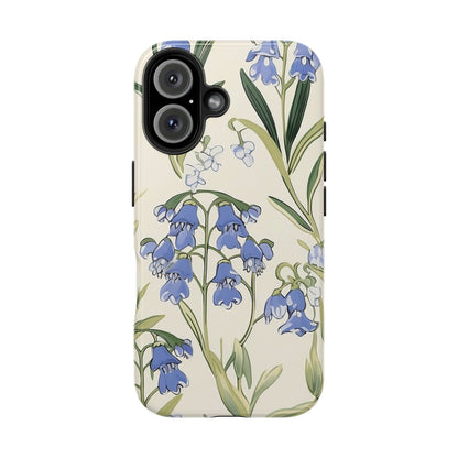 Bluebell Floral iPhone 16 Case – Delicate Wildflower Botanical Design for iPhone 16, 16 Pro, 16 Pro Max & 16 Plus