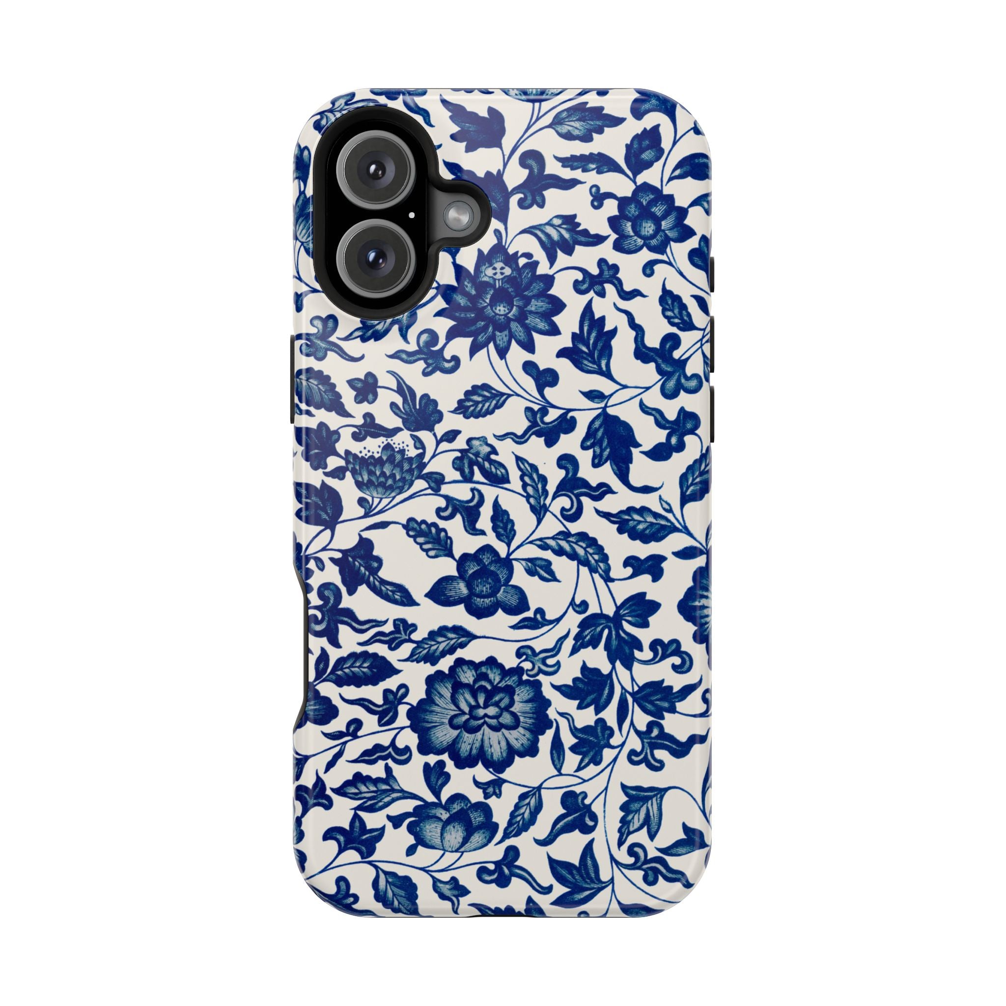 Traditional iPhone Case - Blue Floral iPhone