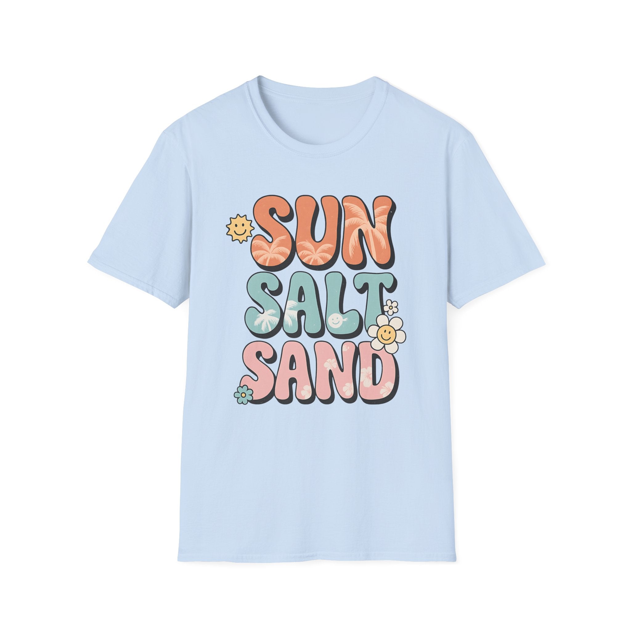 Tropical Beach Tee - Retro Summer Shirt