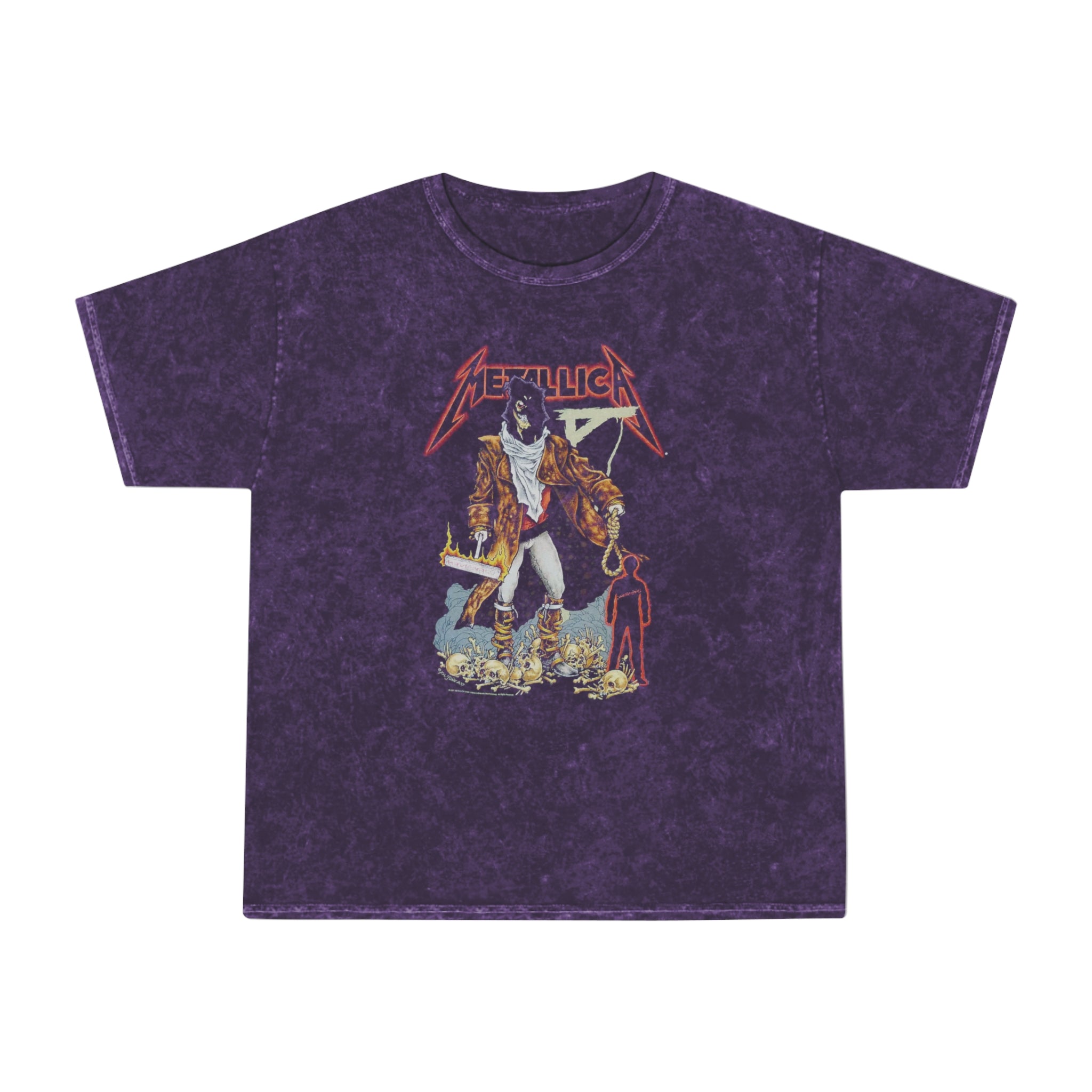 Mineral Wash T-Shirt - Metallica Vintage Tee