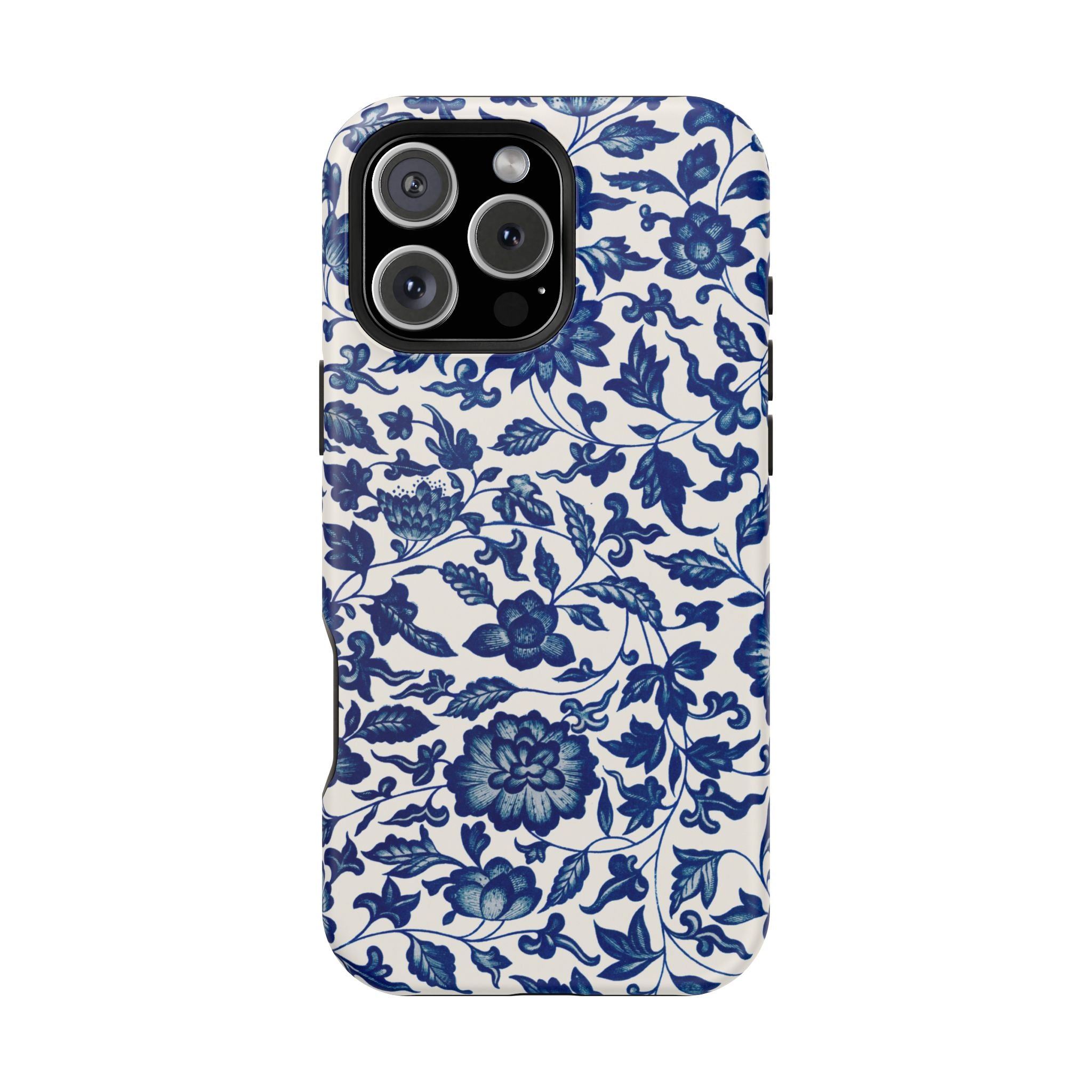 Traditional iPhone Case - Blue Floral iPhone