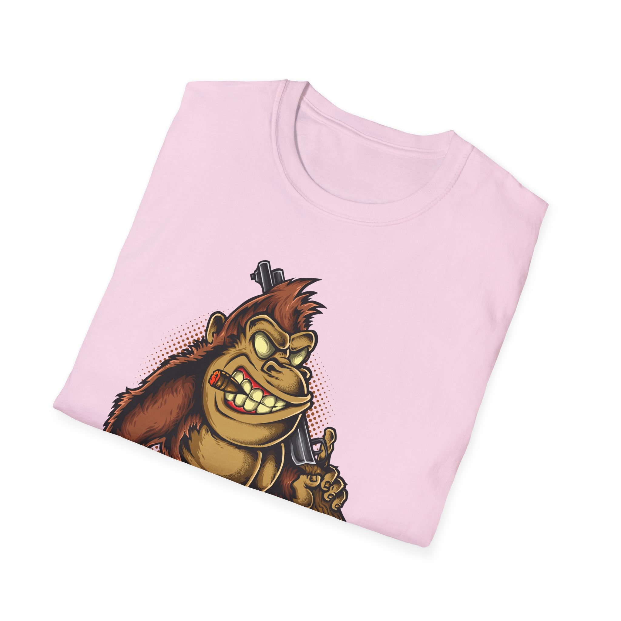 Grunge Gorilla Tee - Cartoon Weapon Shirt