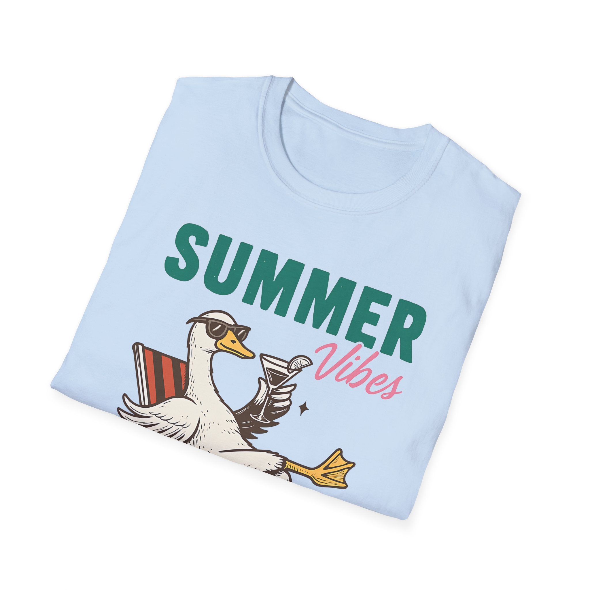 Playful Duck T-Shirt - Summer Beach Shirt
